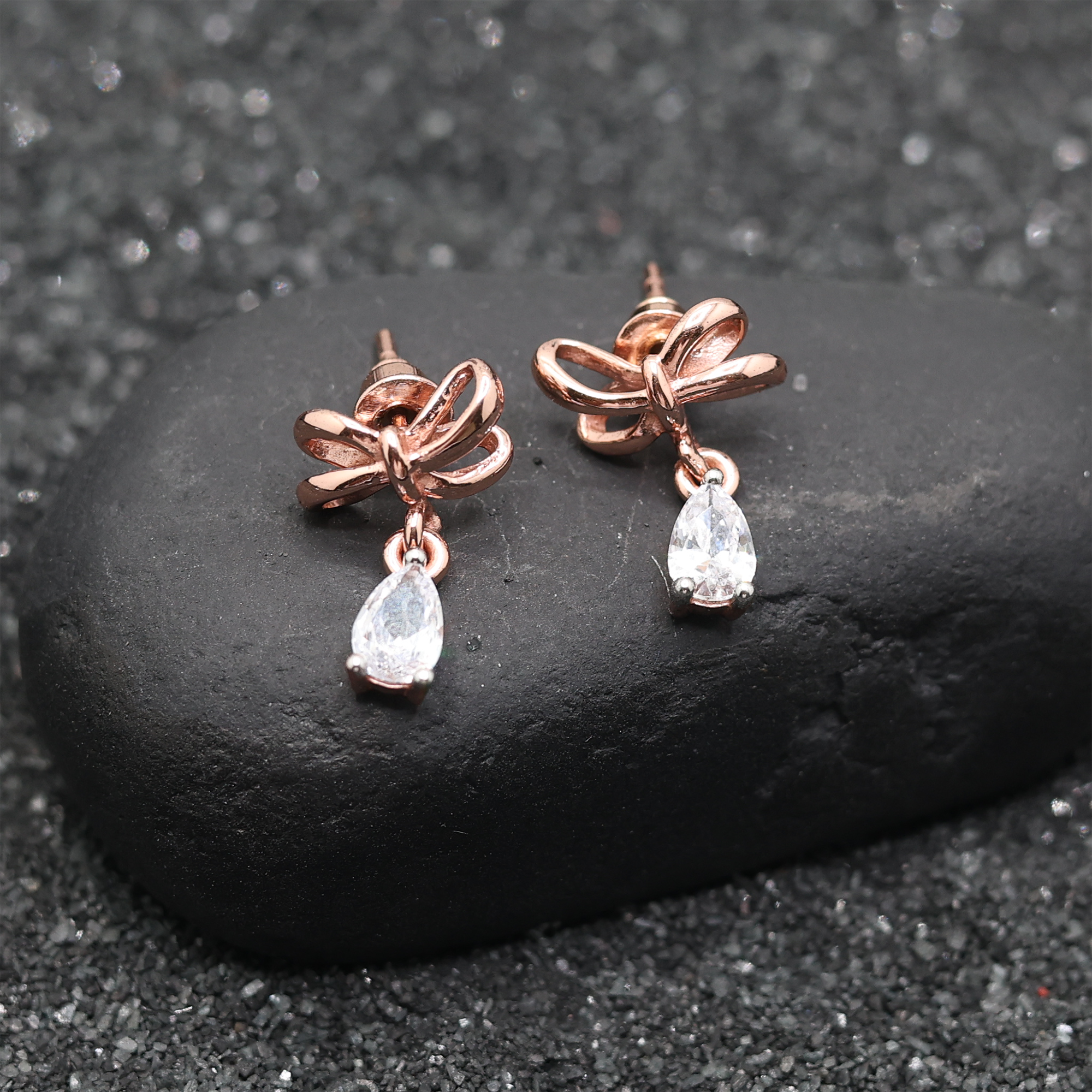 Classic Teardrop Bow Earrings