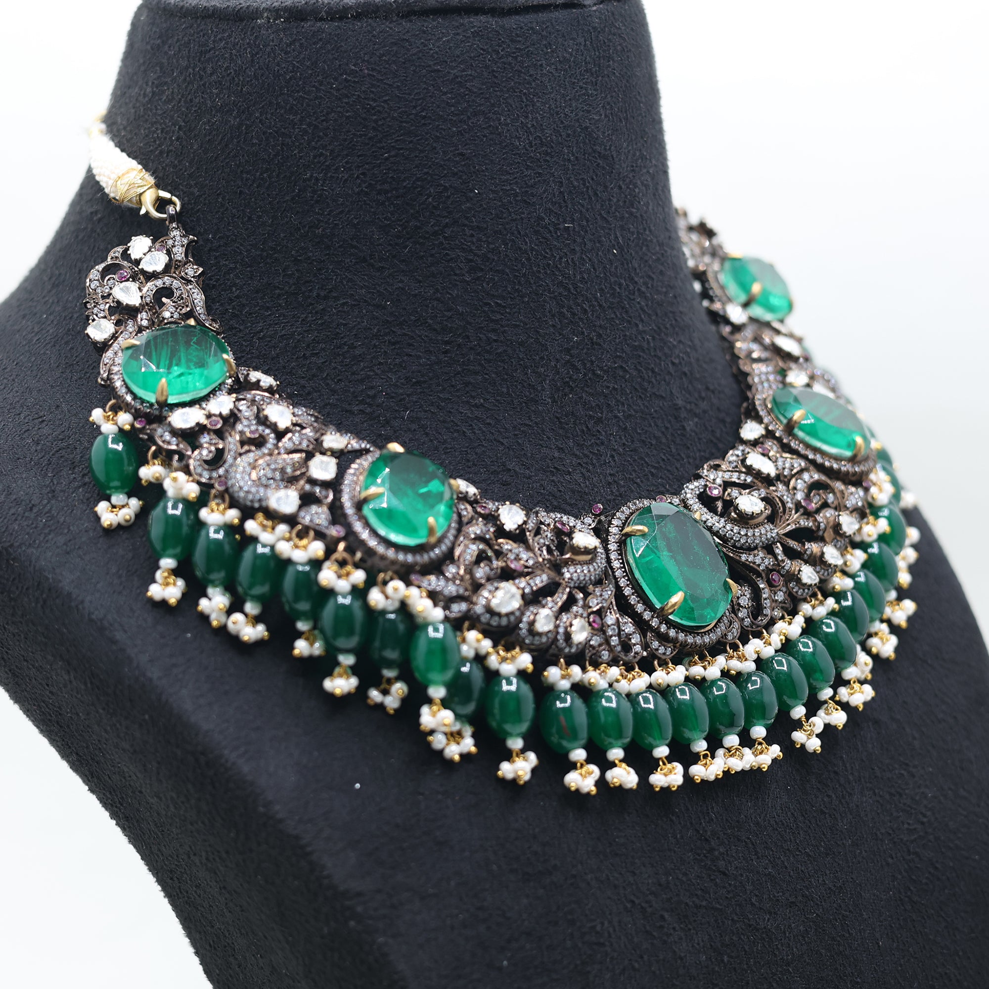 Antique Plated Vintage Kundan Necklace