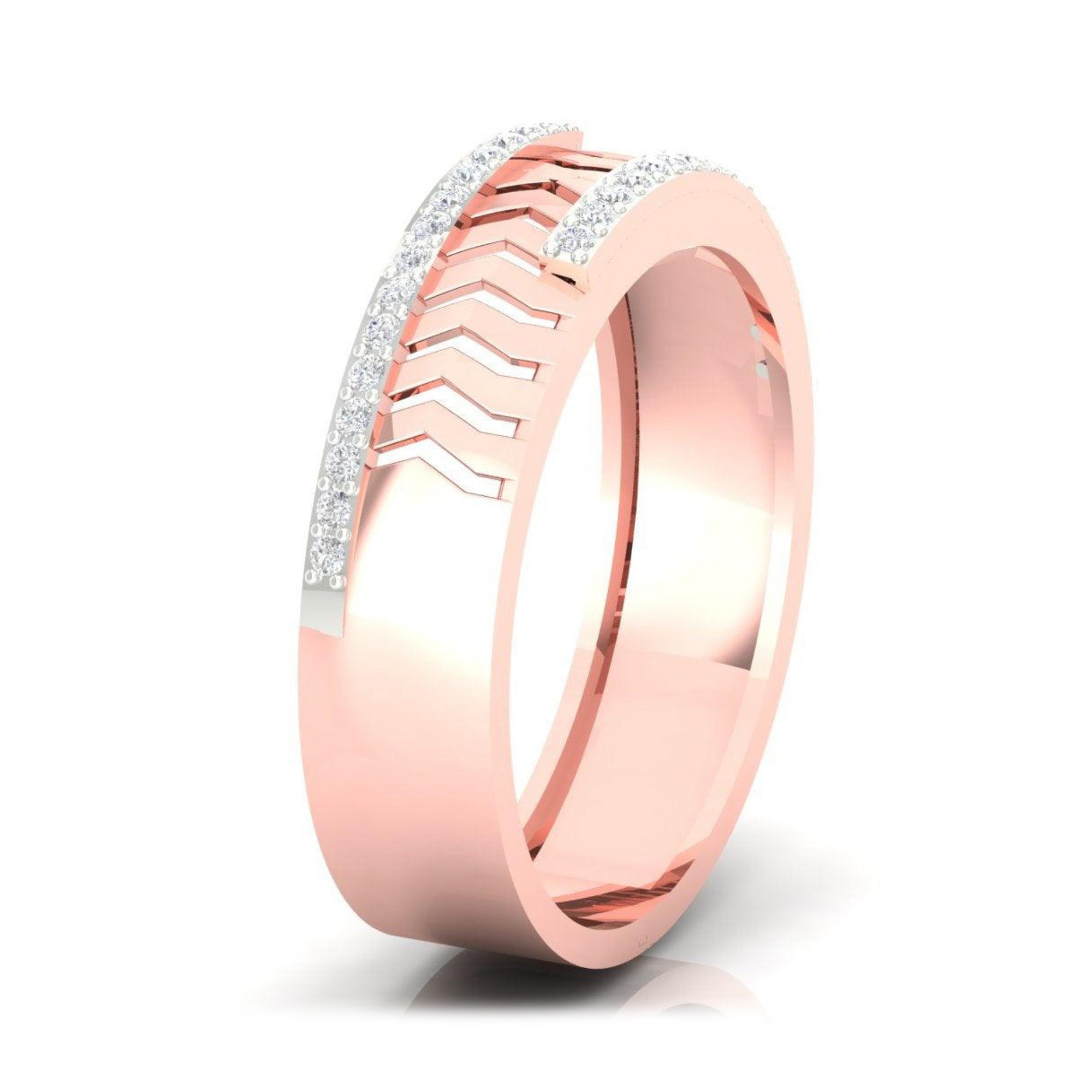 Rose Gold Eternal Couple Band