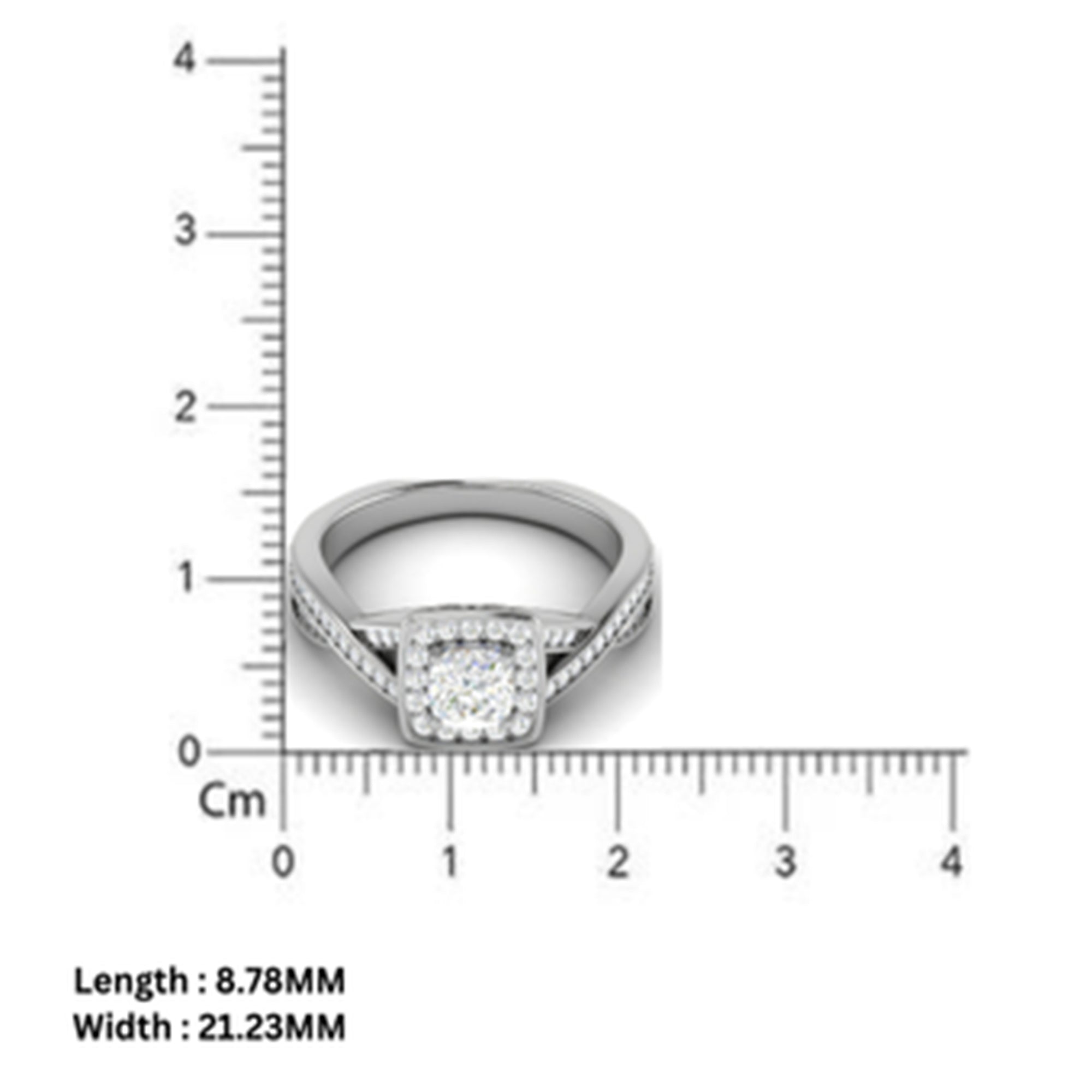 Crossover American Diamond Ring