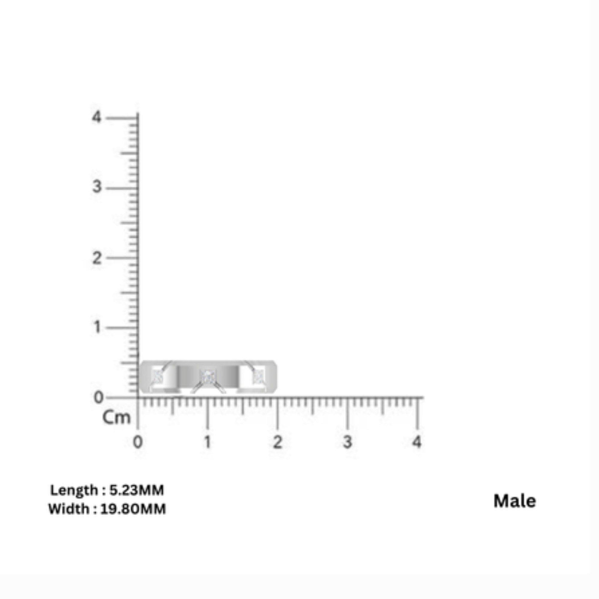 Elegant Matching Couple Diamond Bands