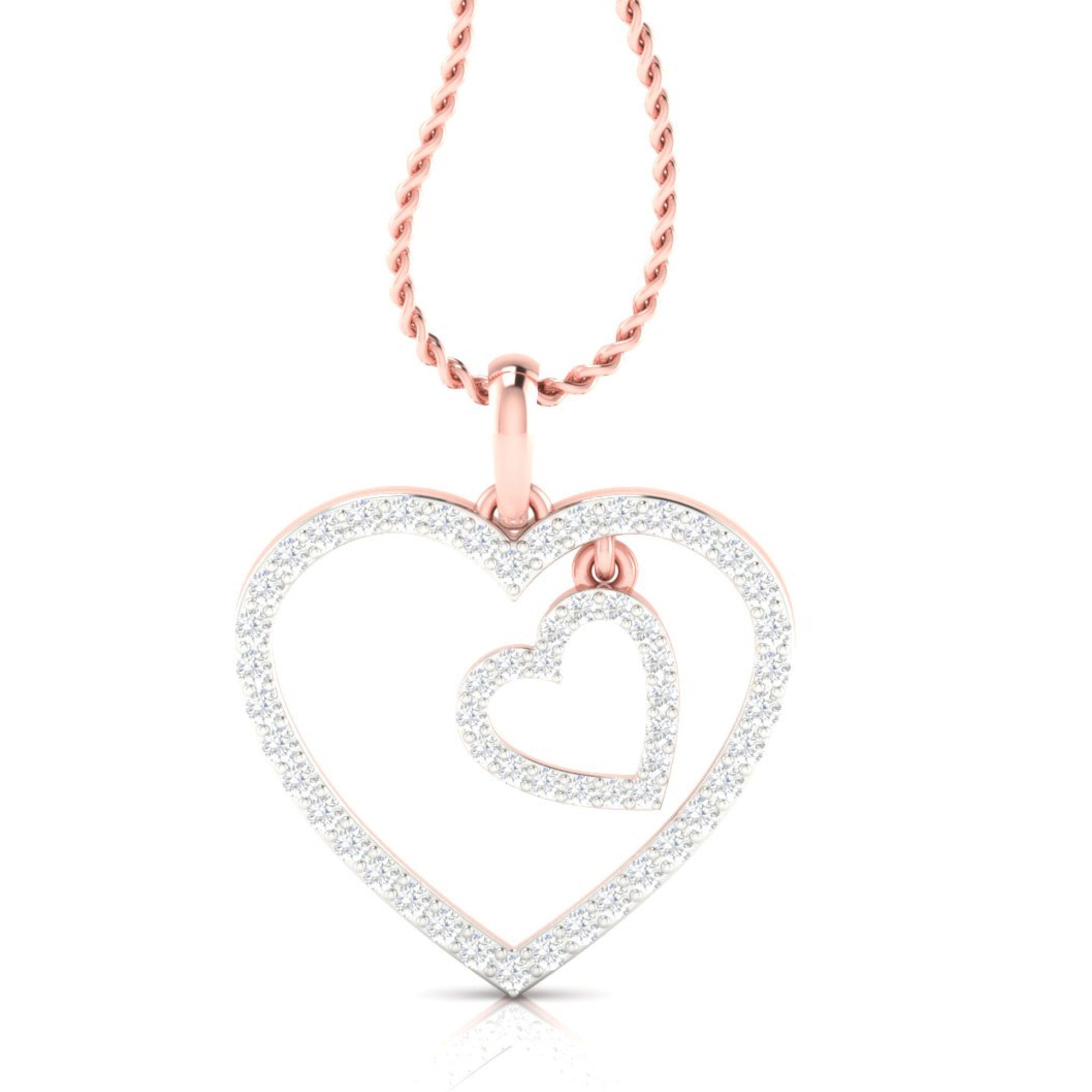 Infinite Love Double Heart Pendant