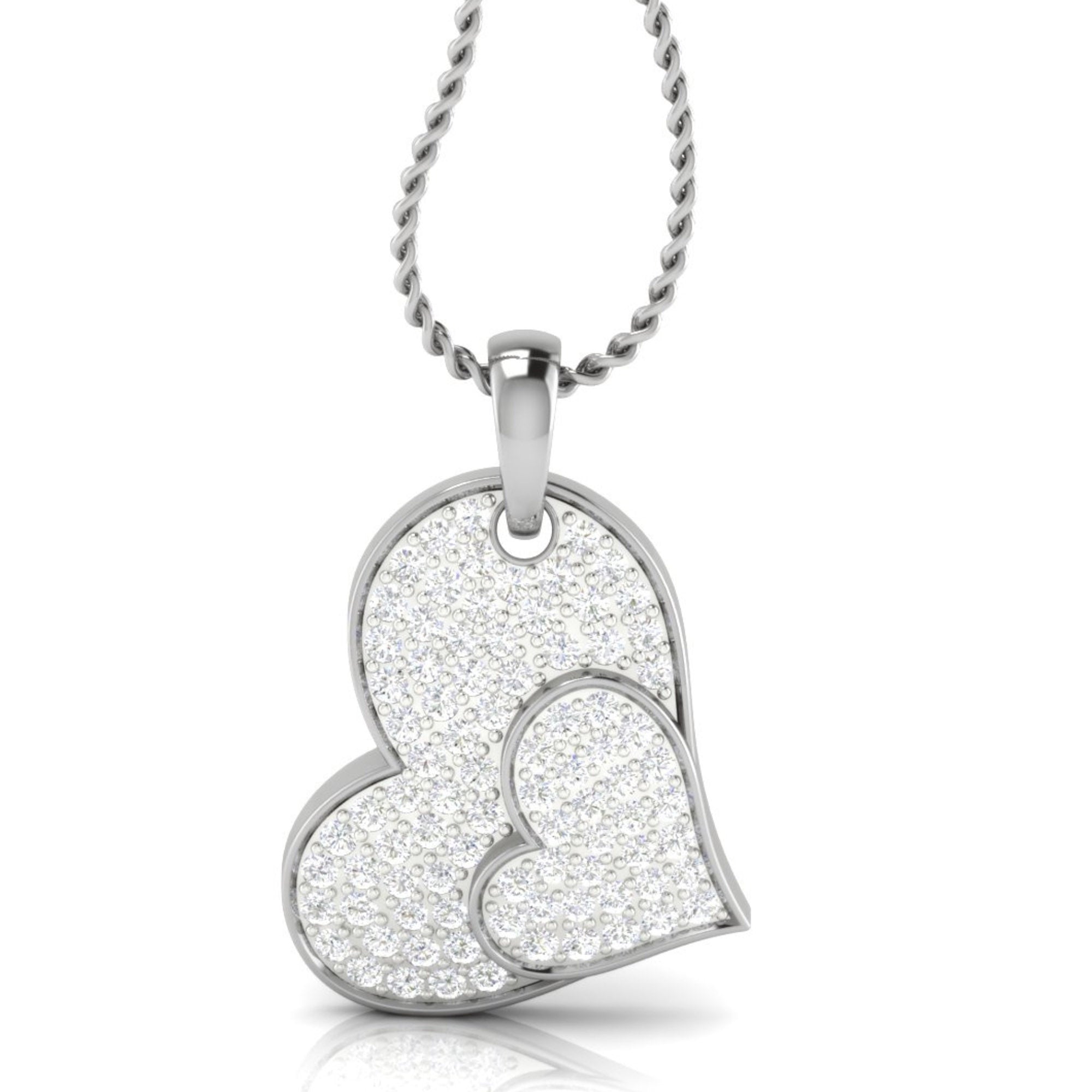 Embrace Dual Heart Pendant