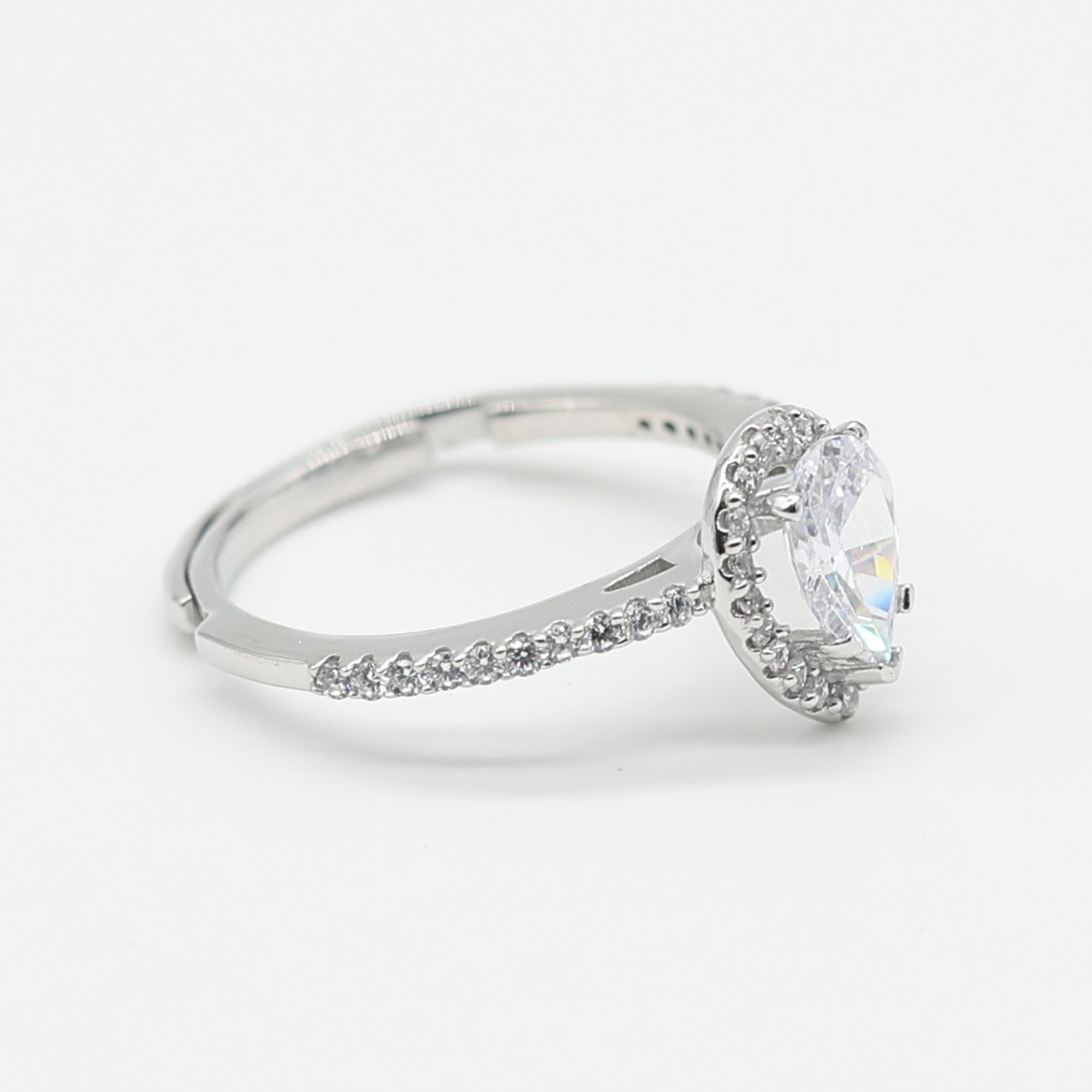 Timeless Pear Shaped Halo Ring