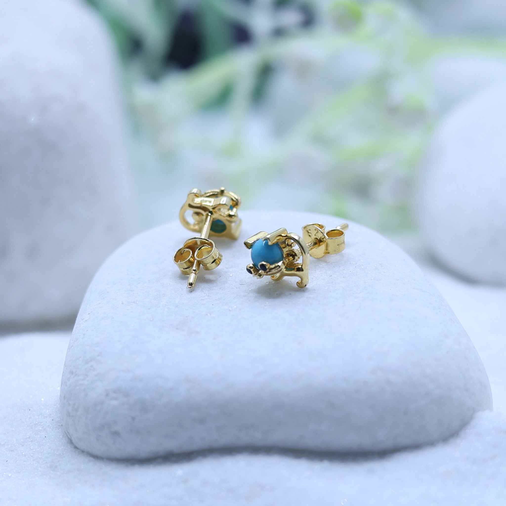 Cat Enamel Earrings for Girls