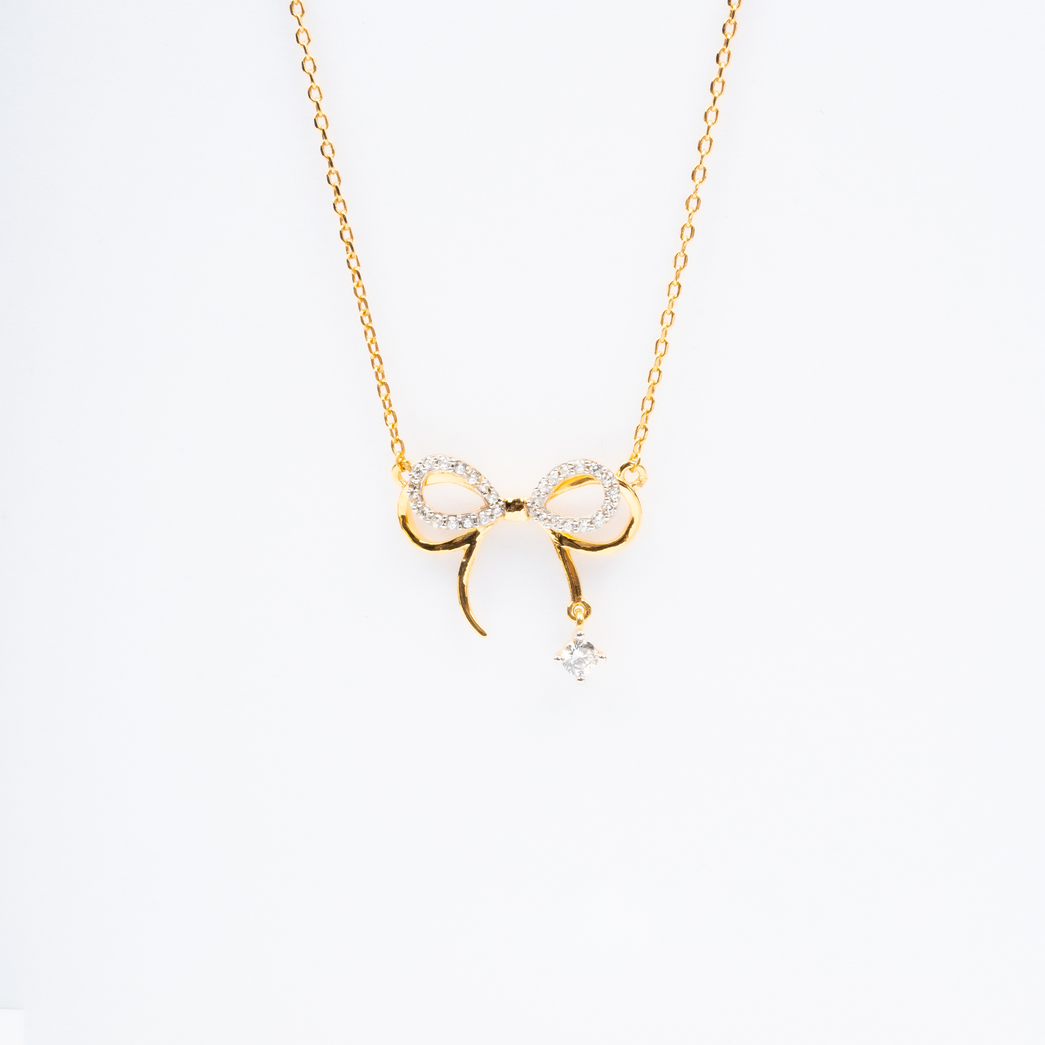Sterling Silver Bow Design Pendant