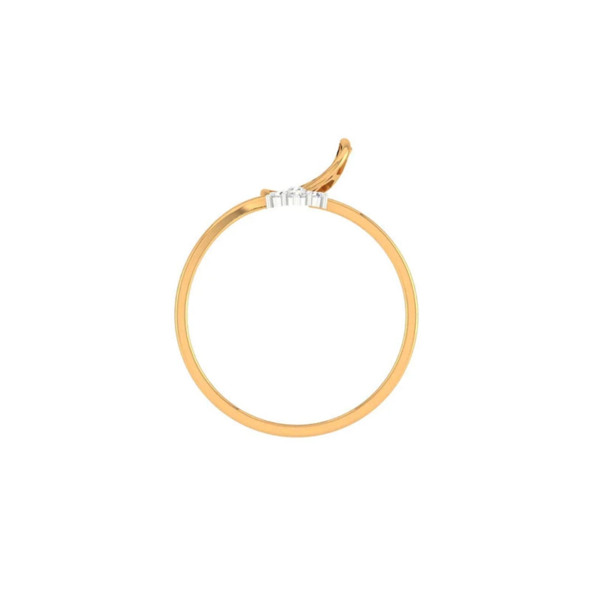 Silver Yellow Gold Adjustable Floral Twist Open Honeycomb Diamond-Accented Ring for Women