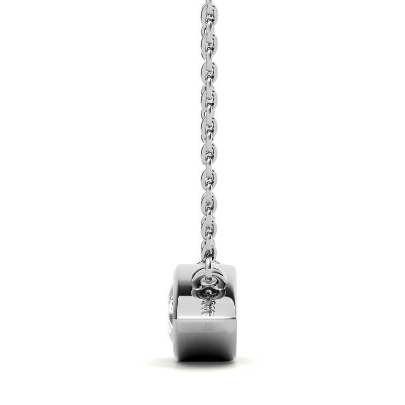 925 Sterling Silver Elegant Solitaire Pendant AUS-656 - Auory