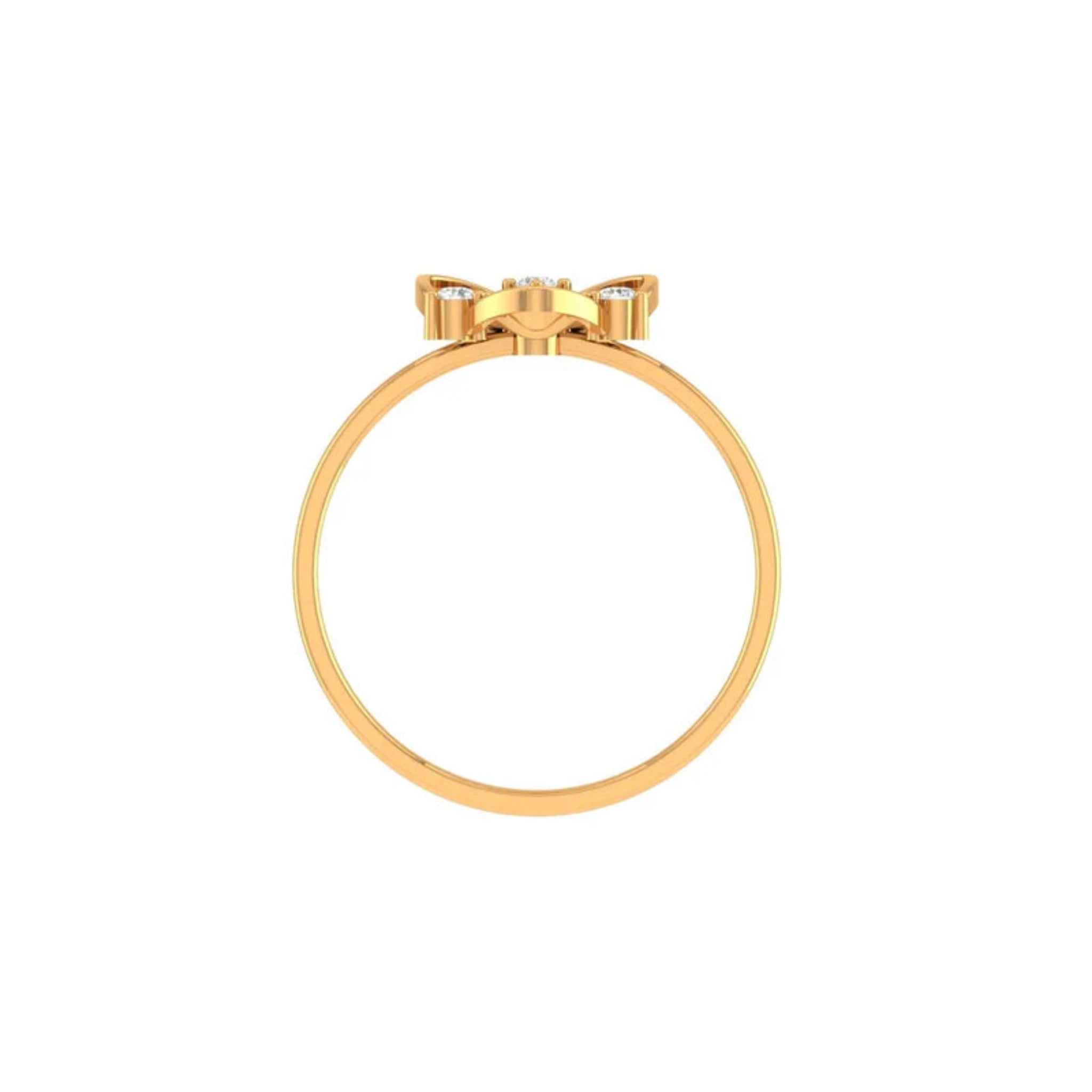 Silver Yellow Gold Adjustable Intricate Heart Floral Motif Diamond Accents Ring for Women