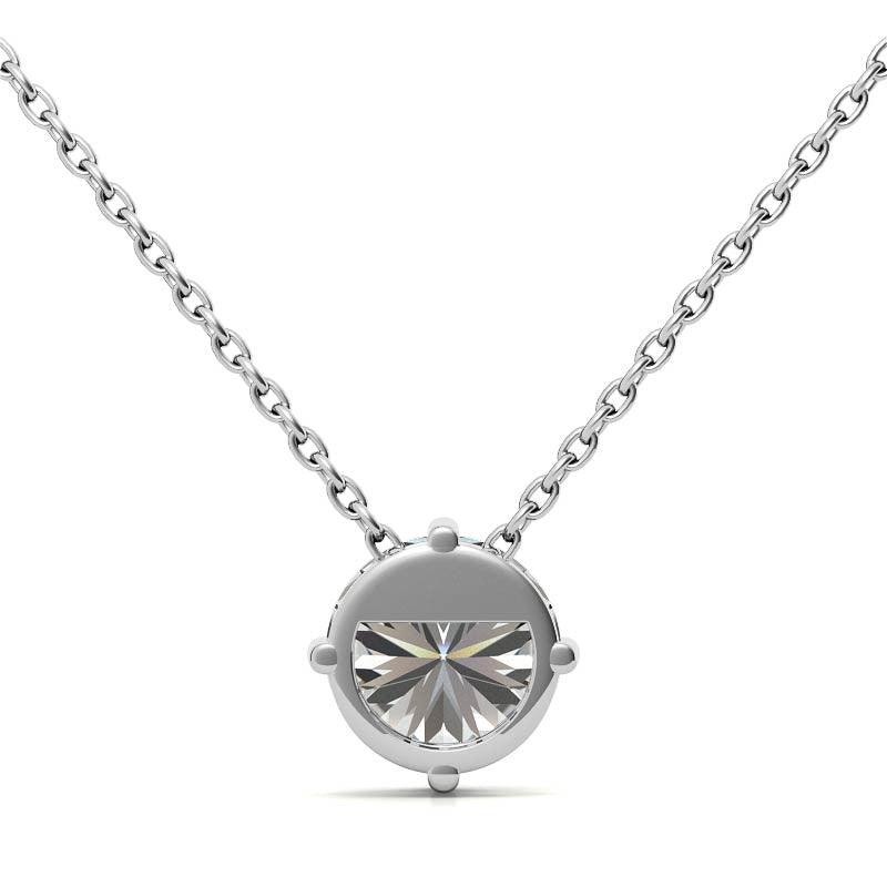 925 Sterling Silver Whispers Solitaire Pendant AUS-661 - Auory
