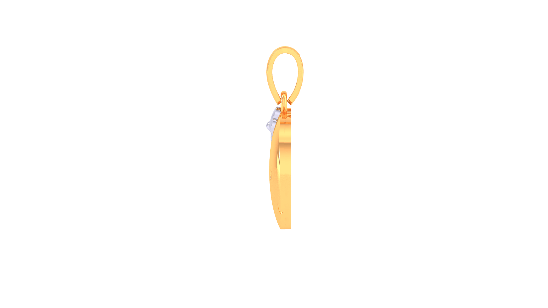 Cute Whale Yellow Gold Silver Sea-Inspired Pendant For Kids