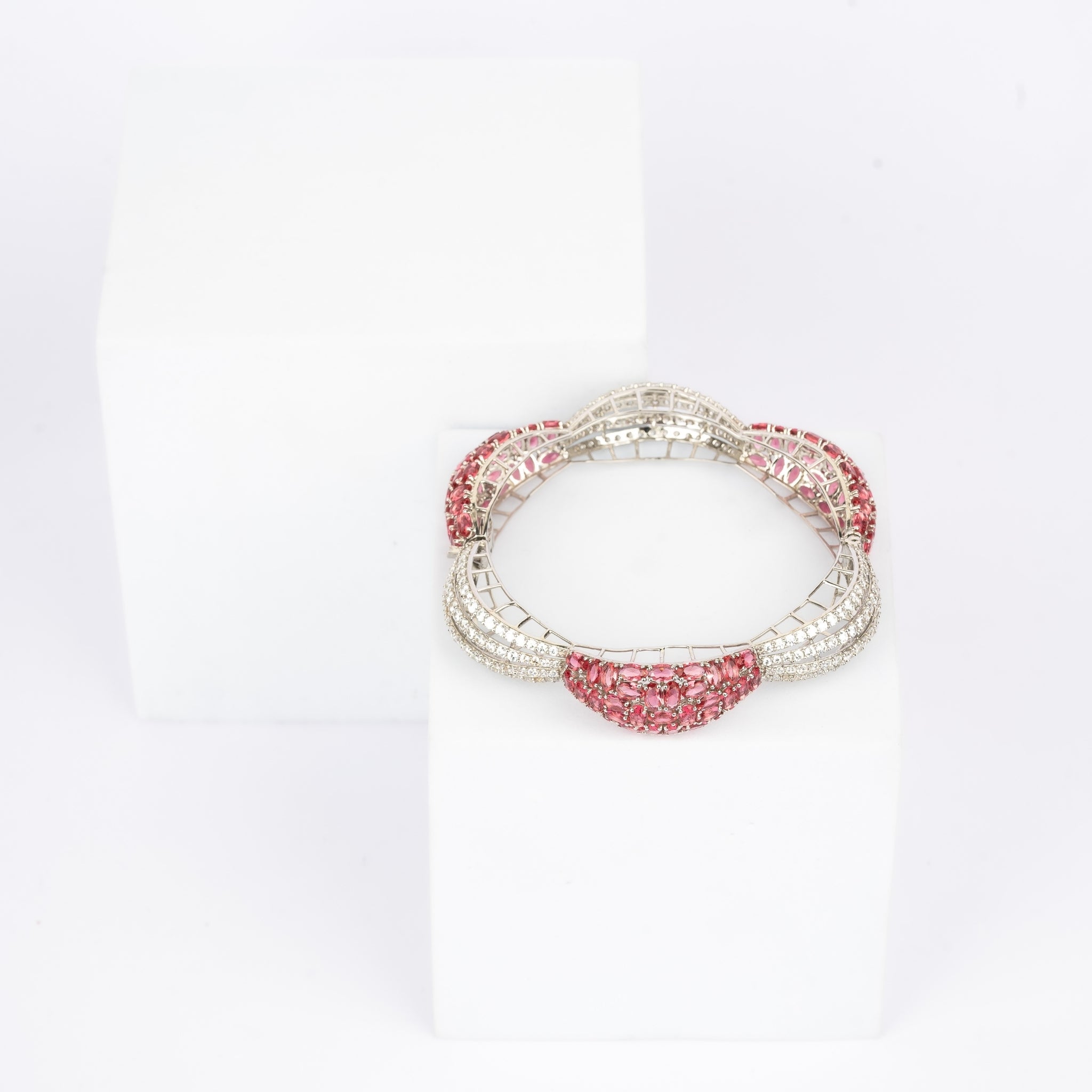 White Gold Ruby Bracelet