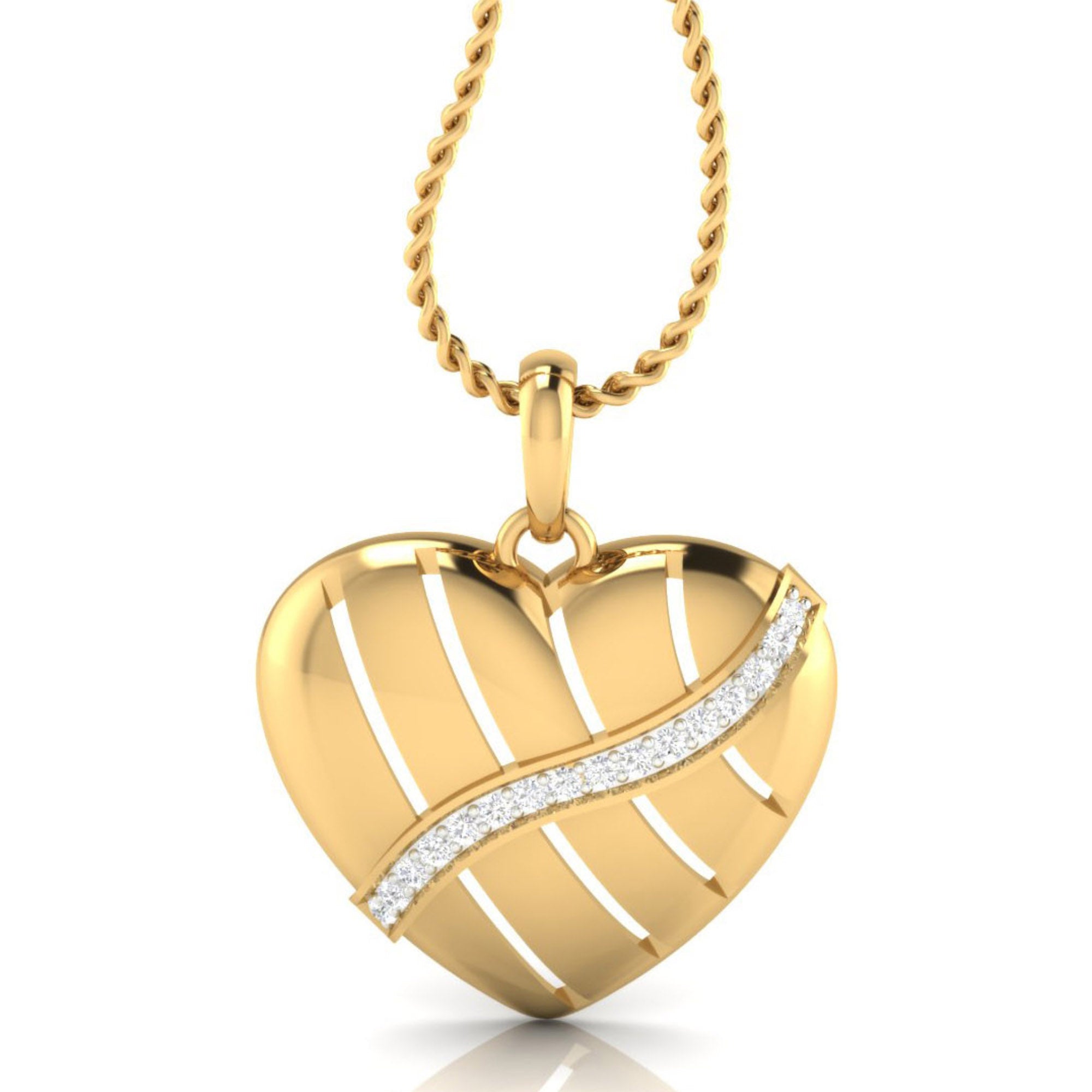 Women's Gold Plated Heart Pendant