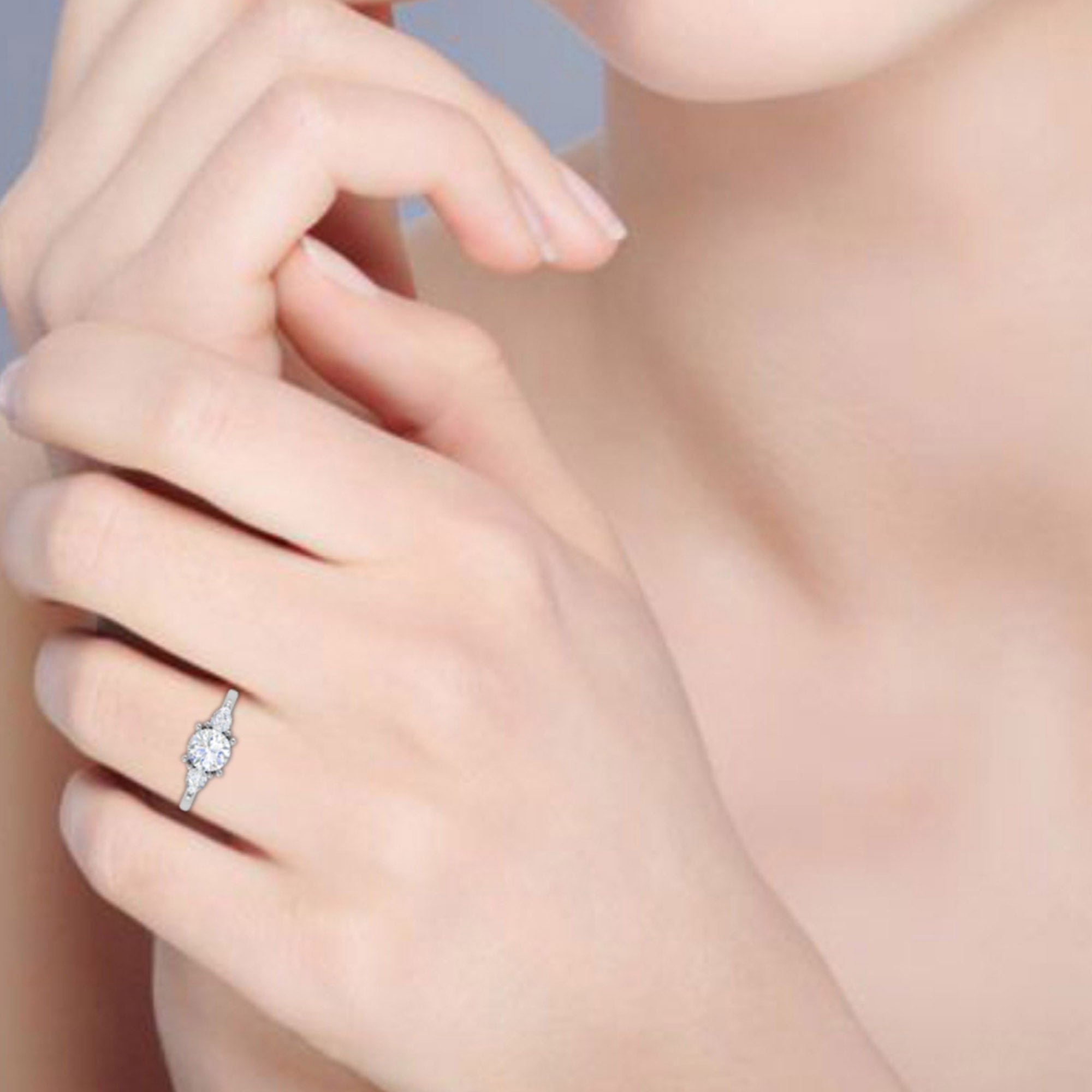 Trio Diamond Adjustable Ring