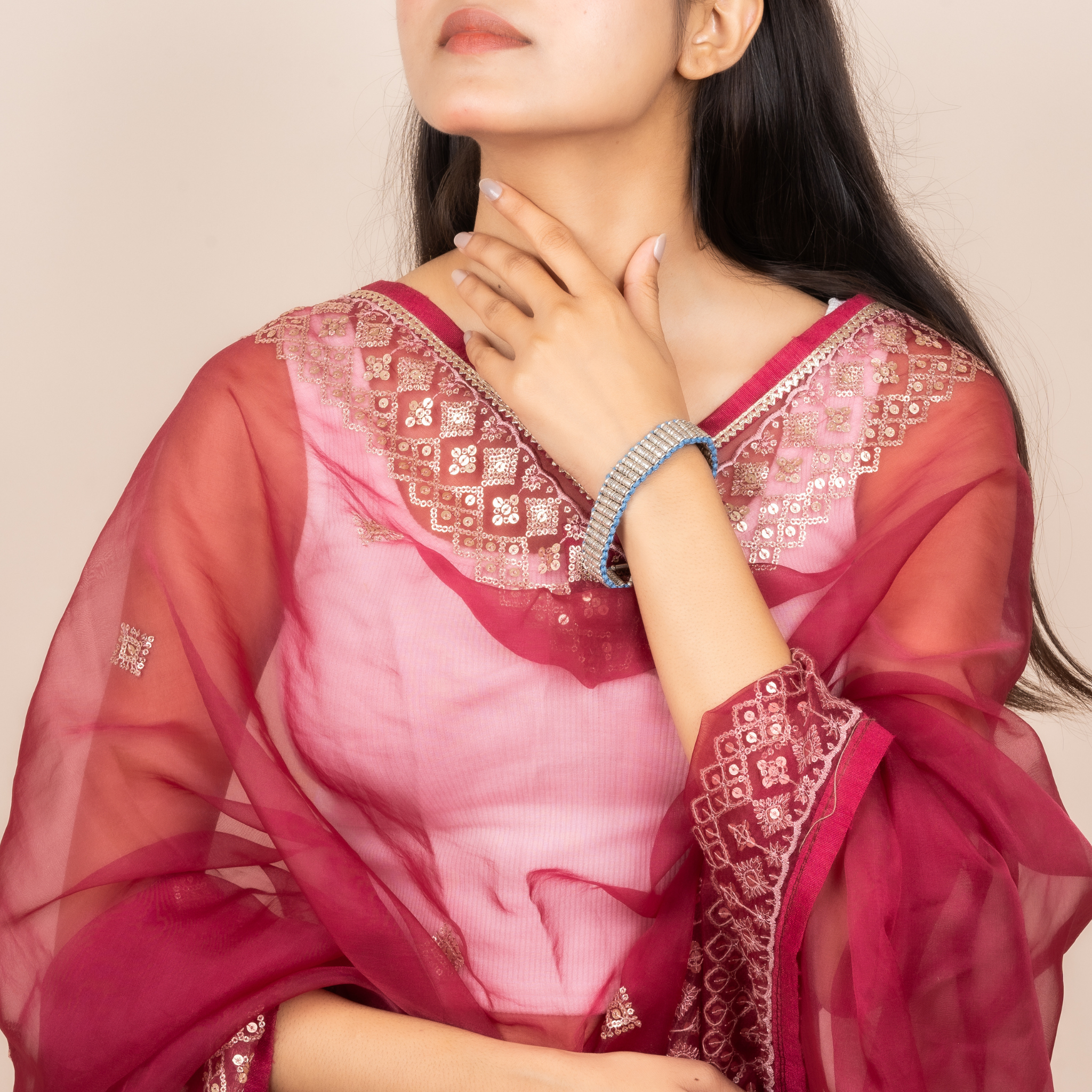 Lustrous Handmade Silver Rakhi / Friendship Band