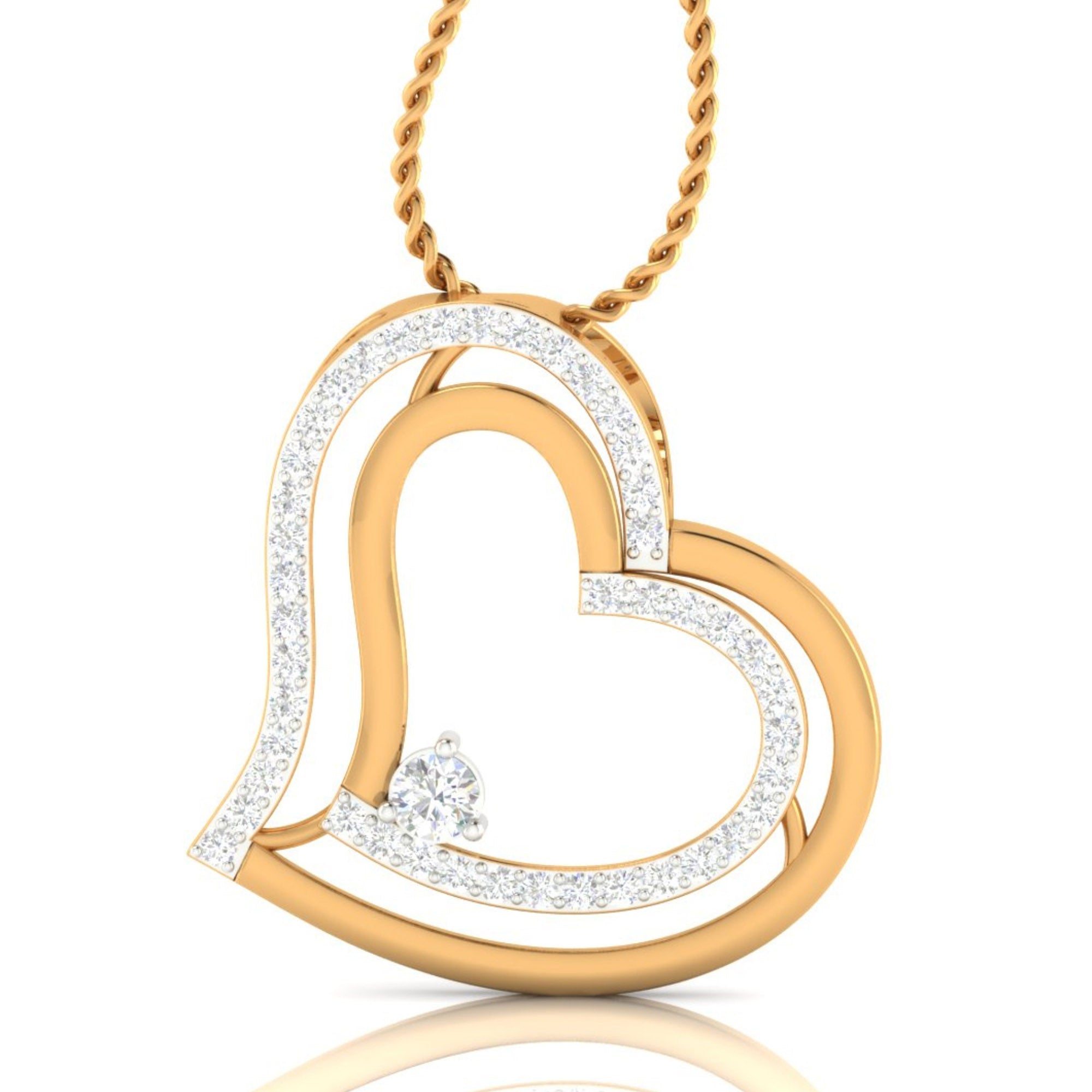 Eternal Twin Hearts Pendant