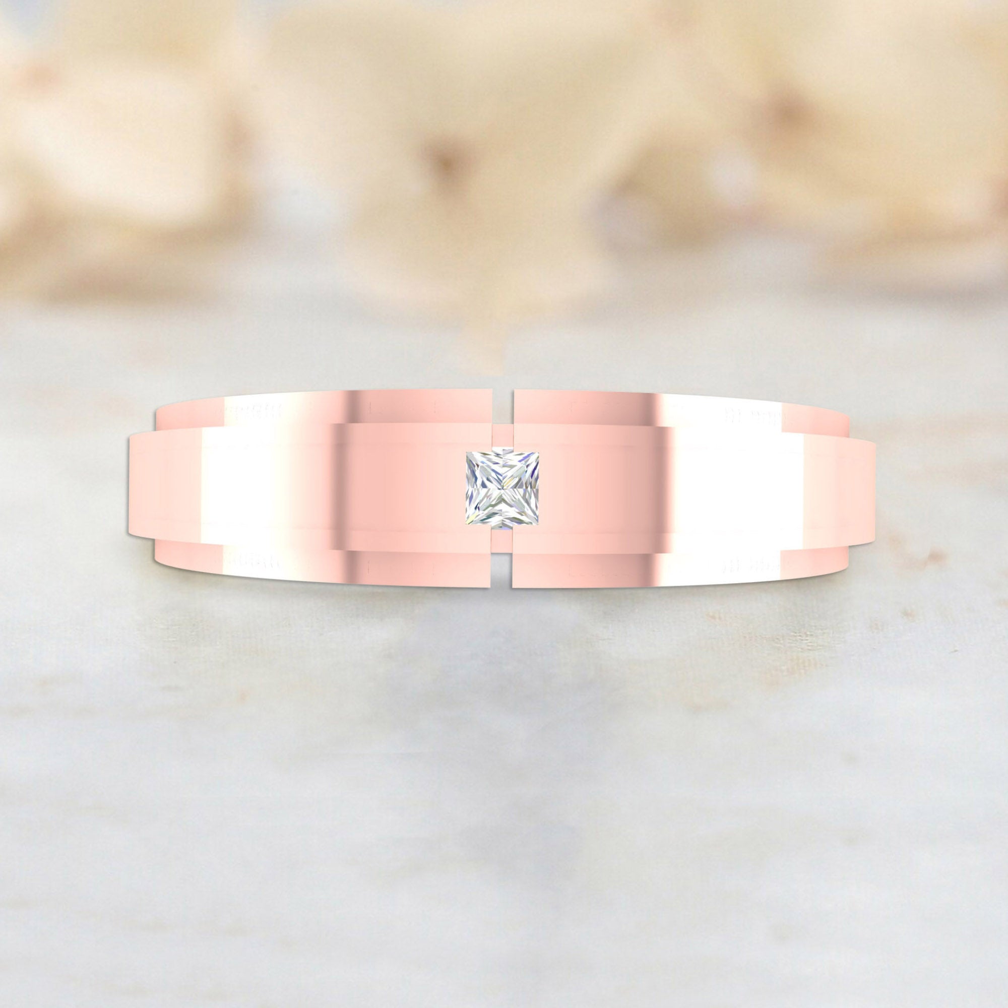Rose Gold Couple Band