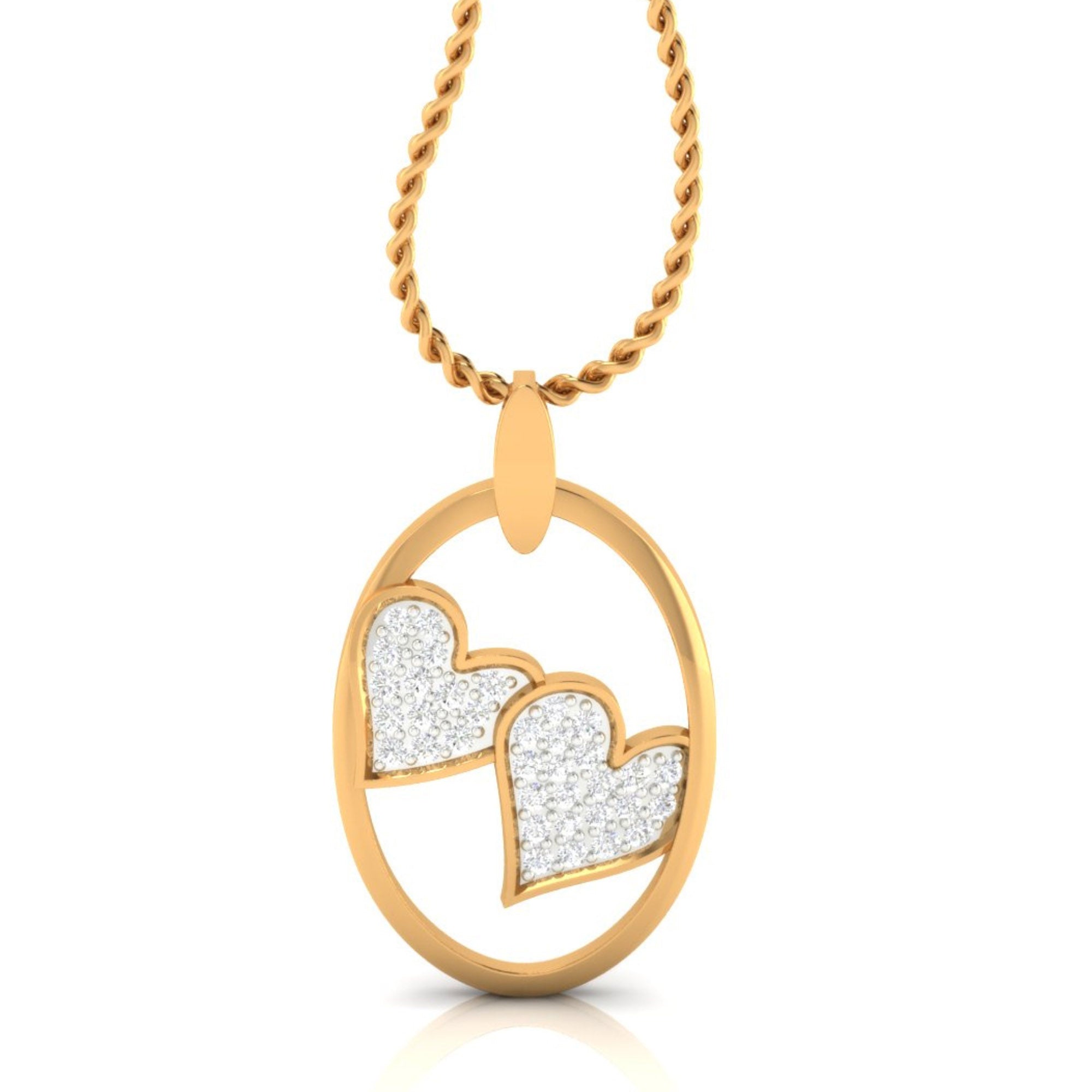 Eternal Love Twin Heart Pendant