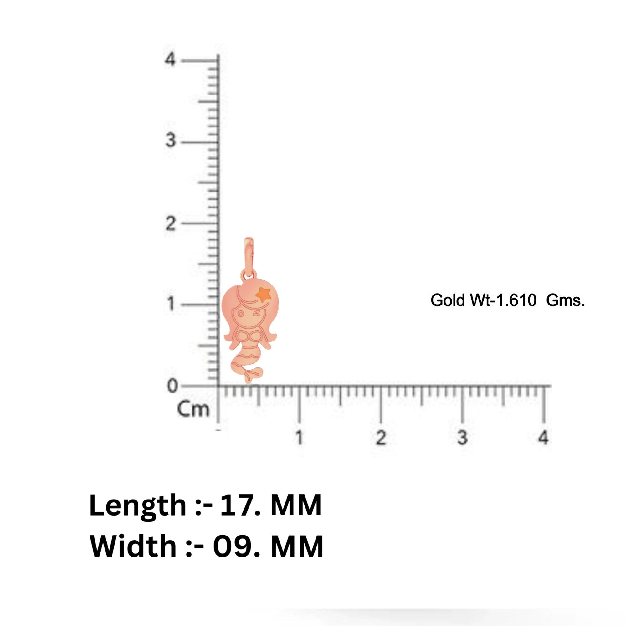 Cute Mermaid Girls Pendant