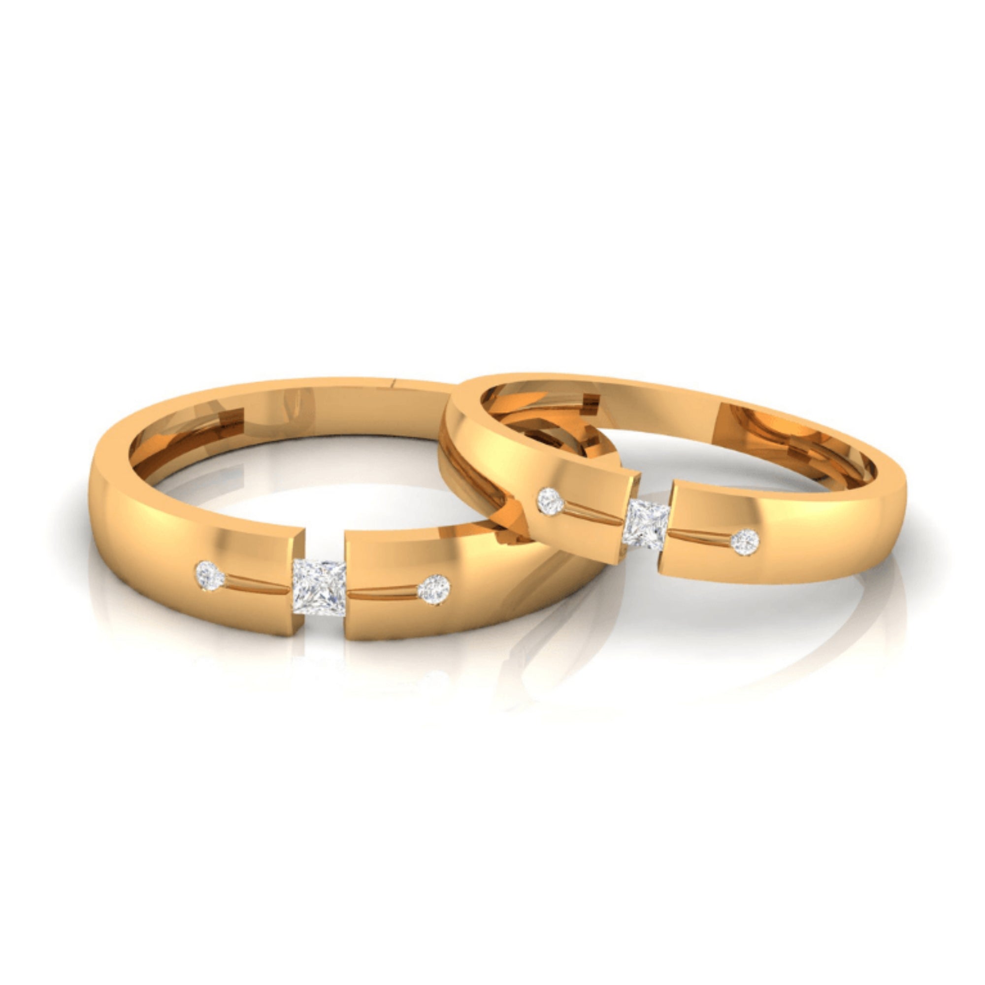 Gold Plated Bands for Couple
