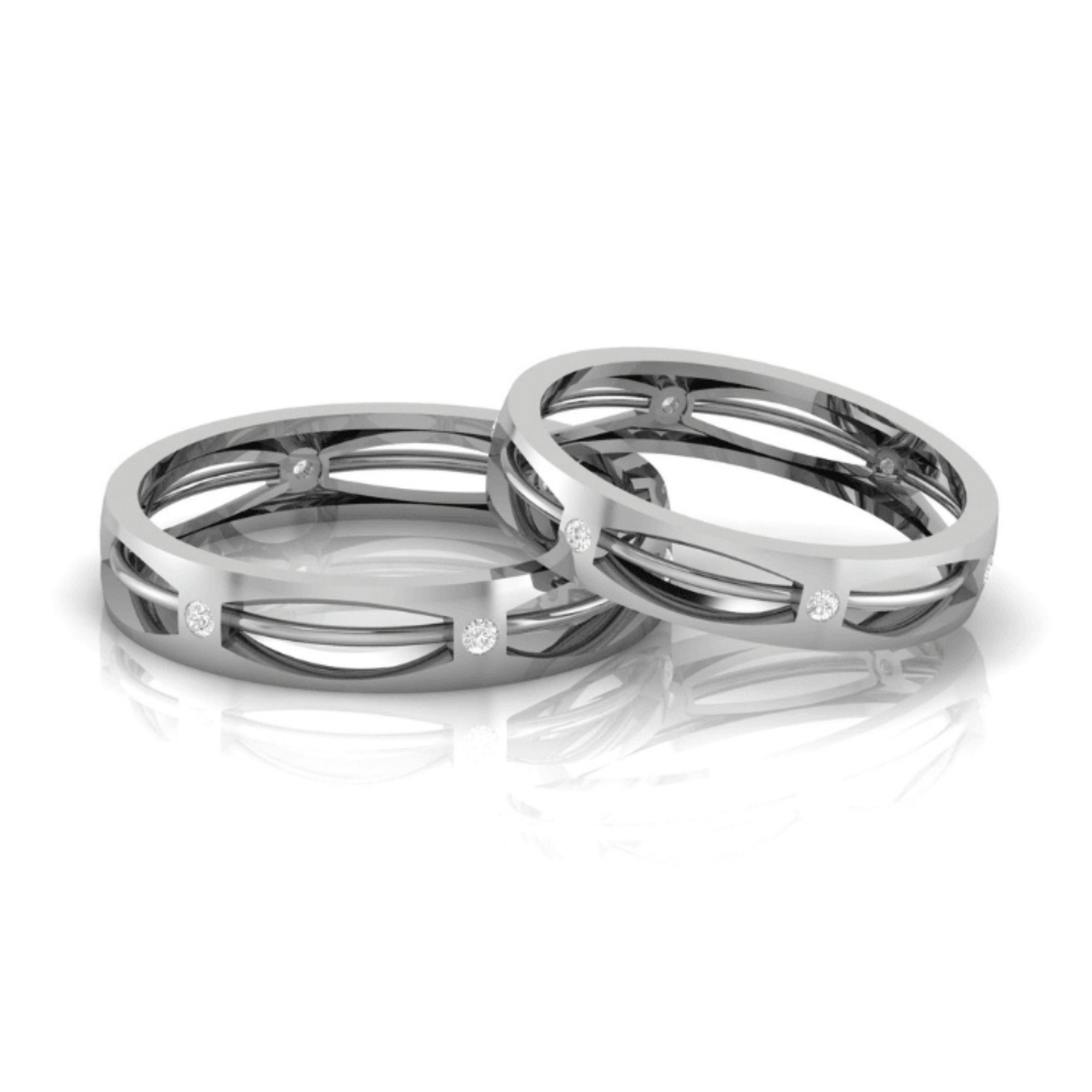 Classic Diamond Adjustable Couple Ring