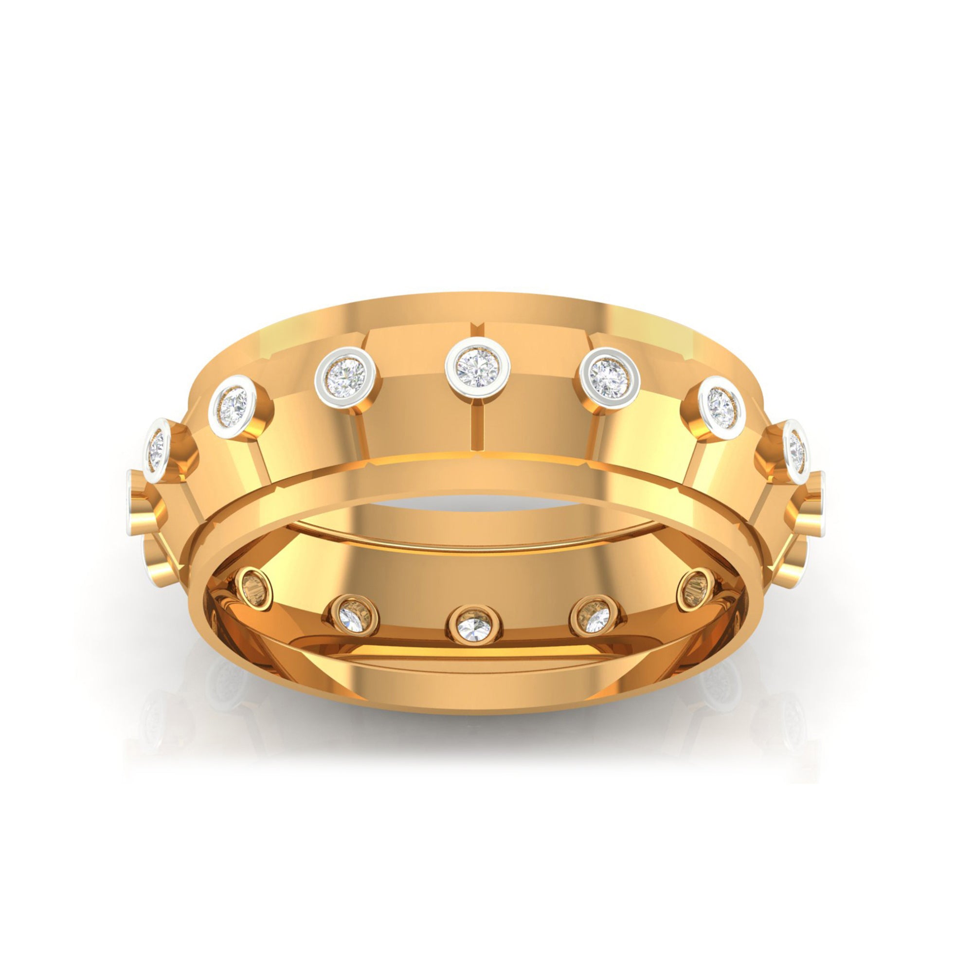 Matching Yellow Gold Band for Couples