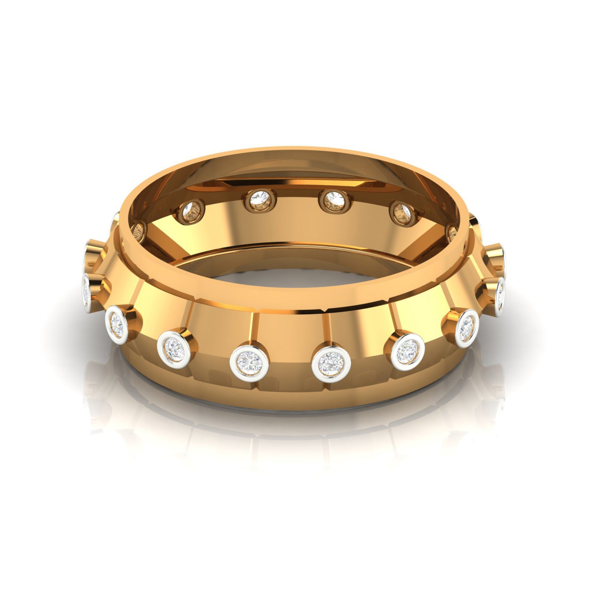 Matching Yellow Gold Band for Couples