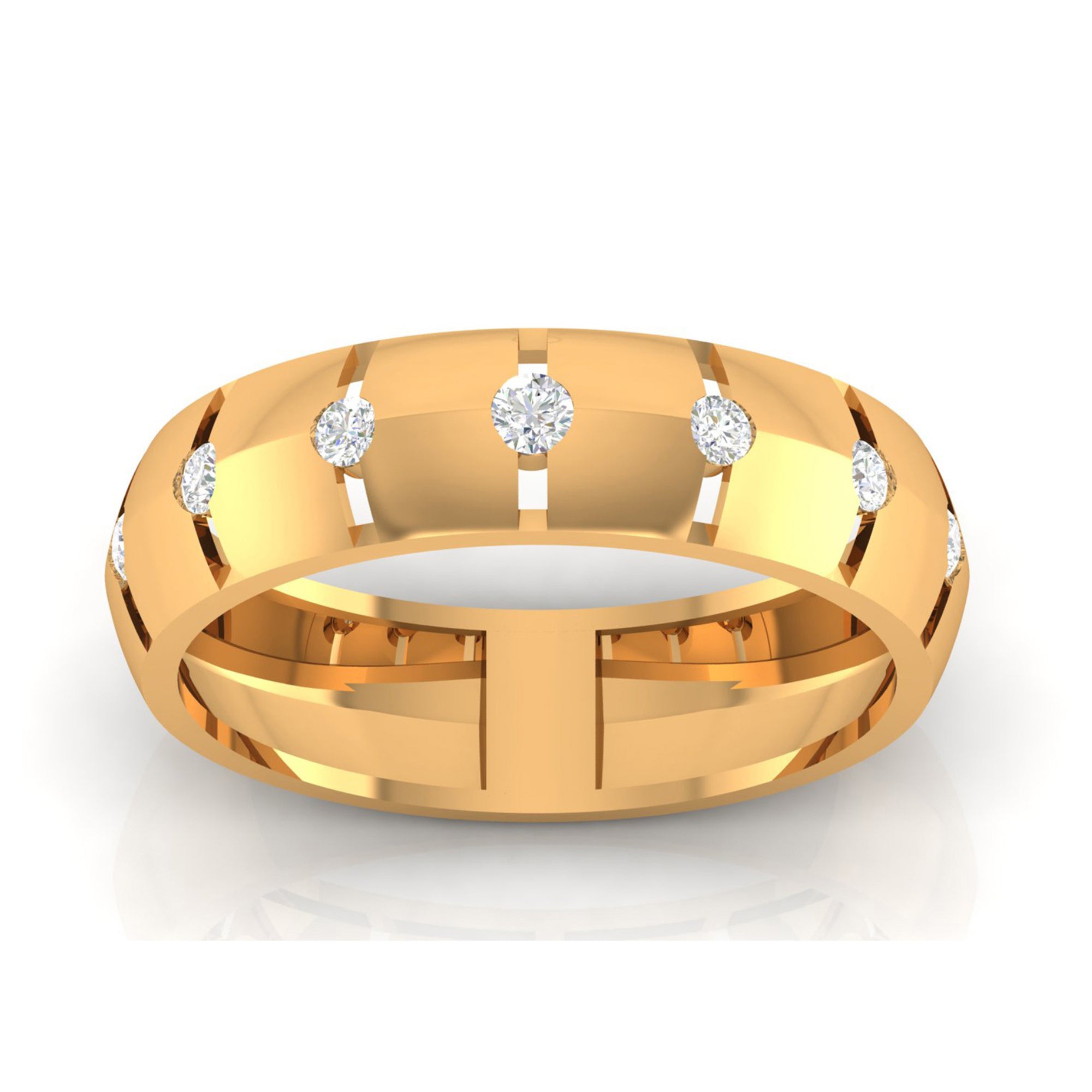 Yellow Gold Plated Wedding Bands