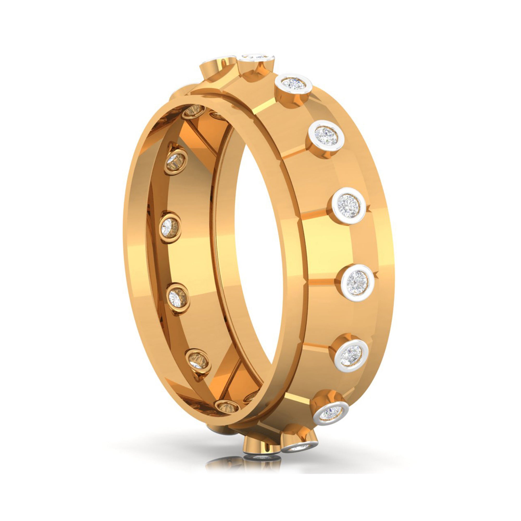Matching Yellow Gold Band for Couples