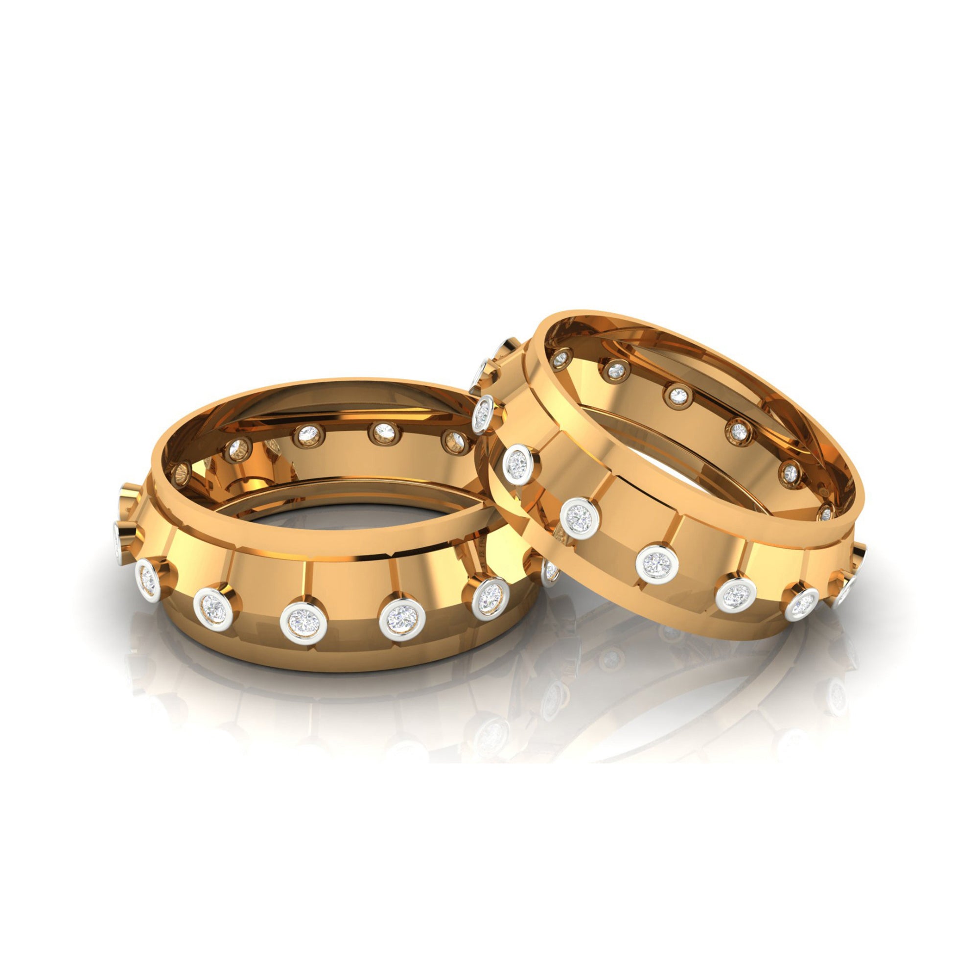 Matching Yellow Gold Band for Couples