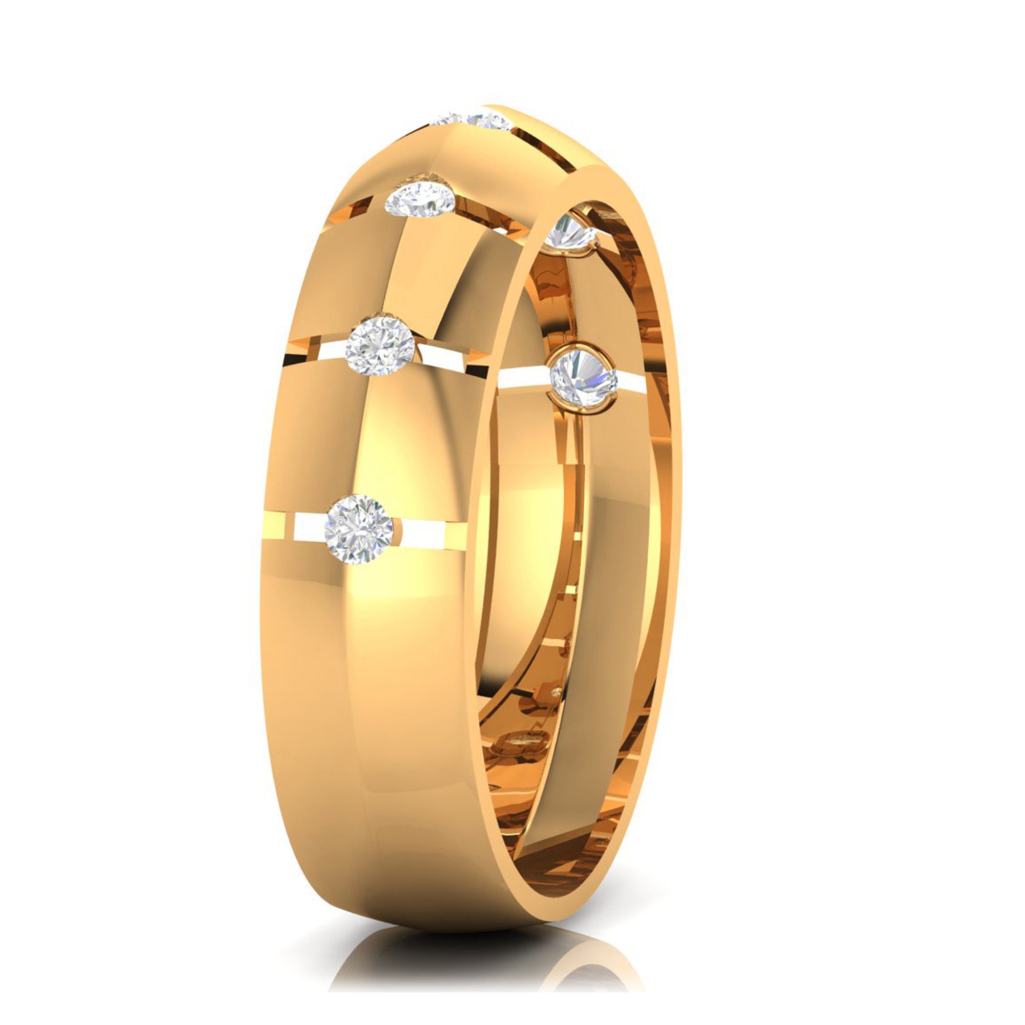 Stylish Gold Plated Couple Ring Set