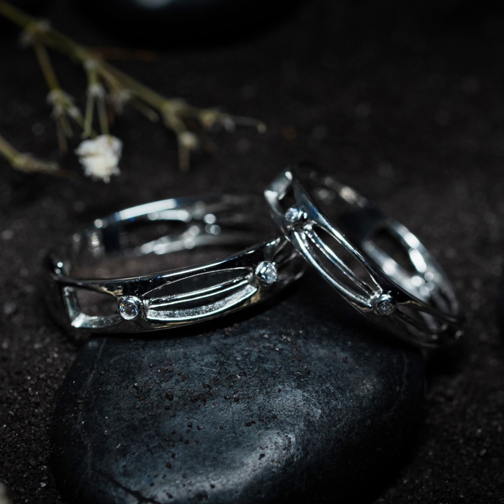 Classic Diamond Adjustable Couple Ring