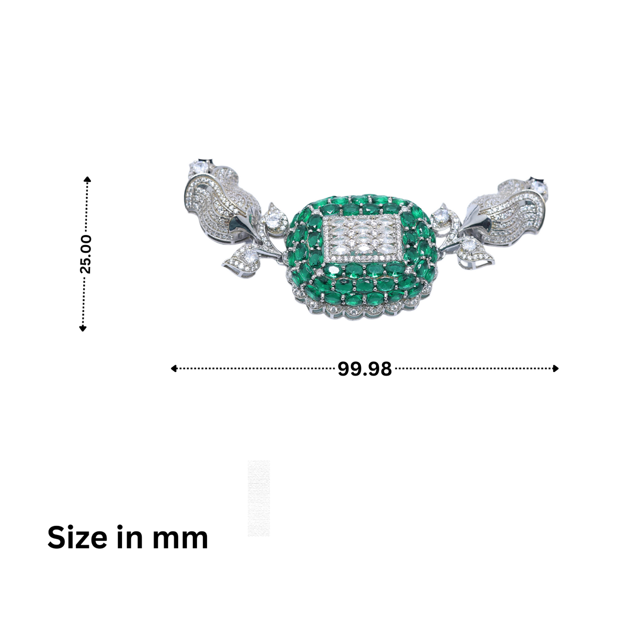 Royal Emerald Halo Diamond Bracelet