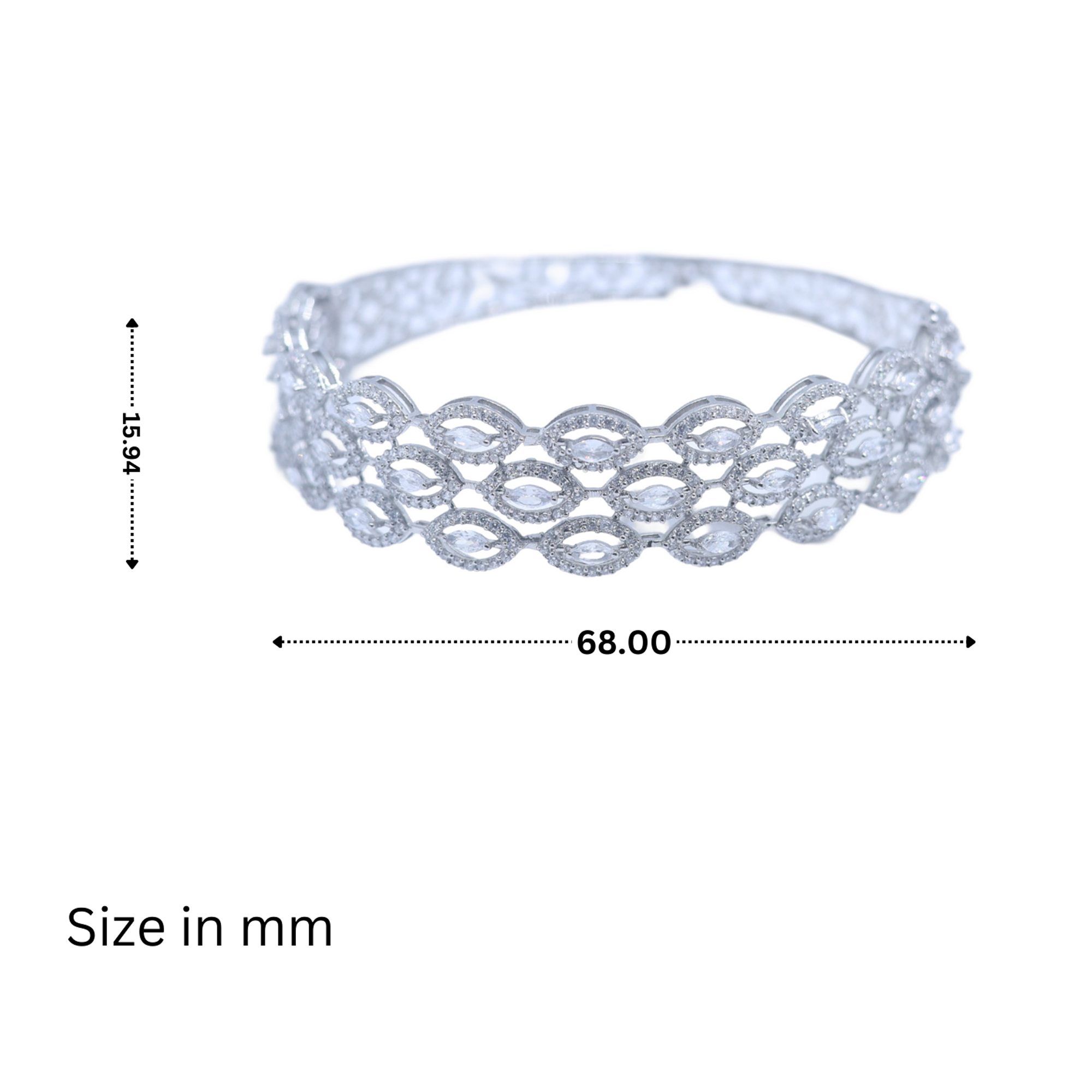 White Gold Plated Bracelet