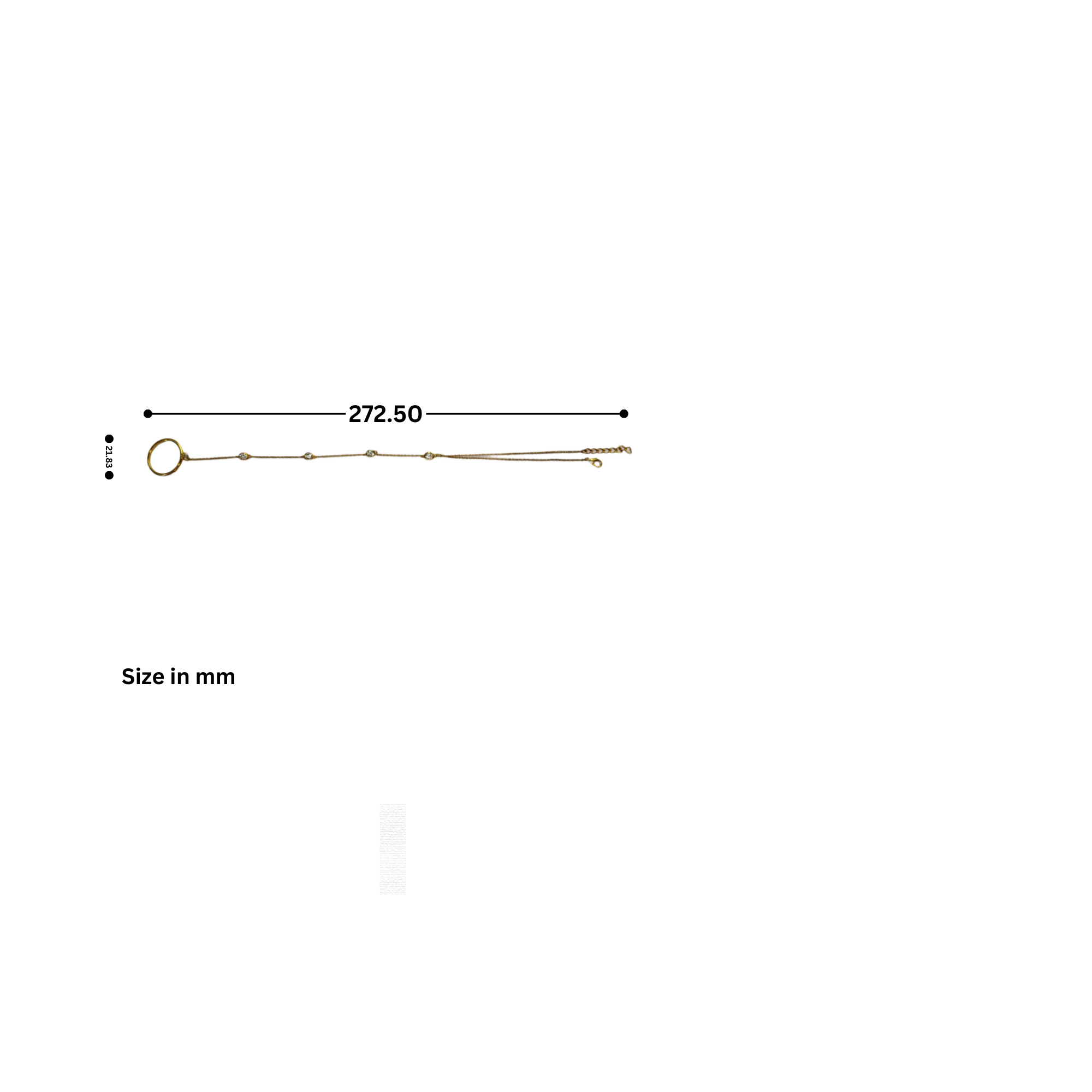 Elegant Vermeil Hand Chain