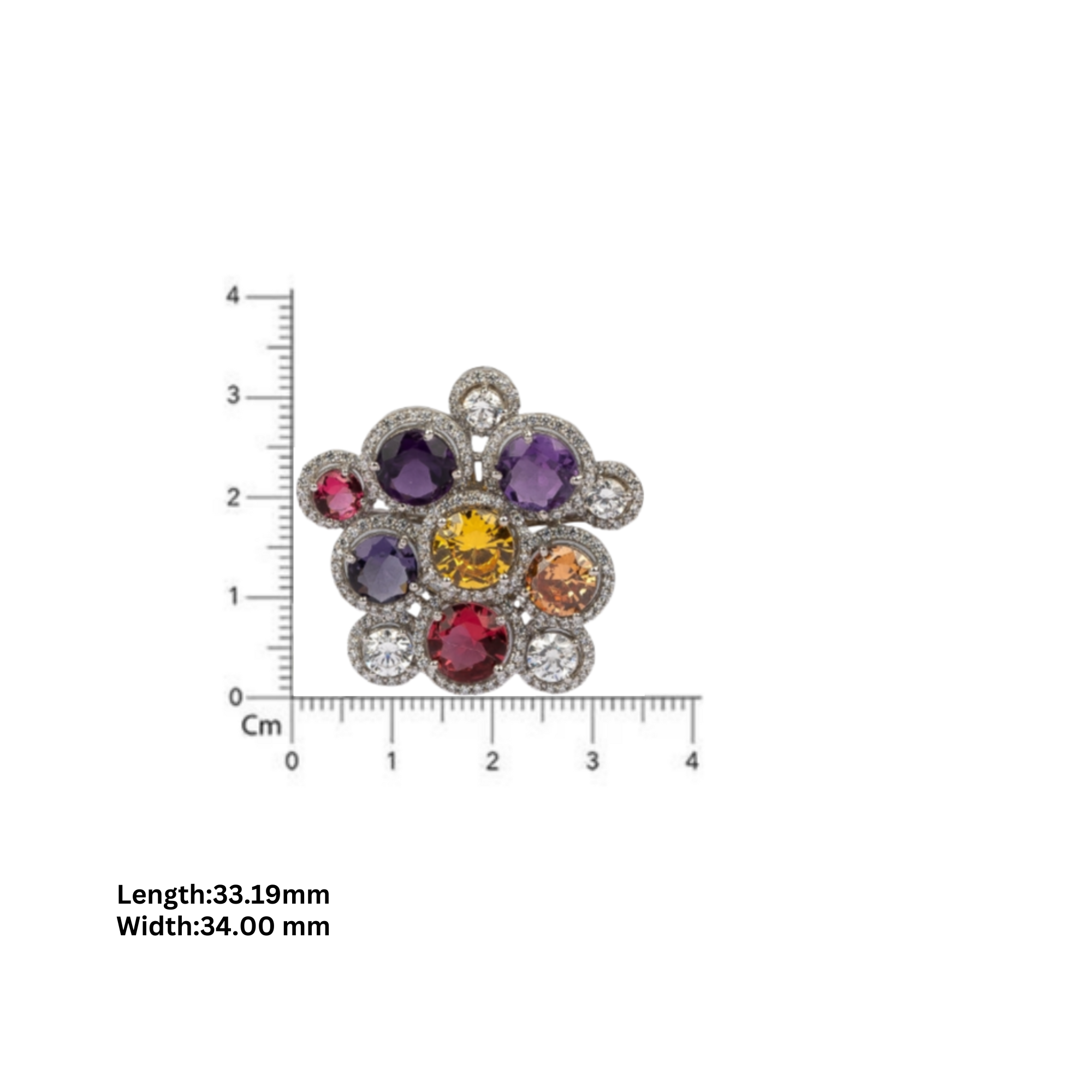 Celestial Bloom Multicolor Floral Stud Earrings