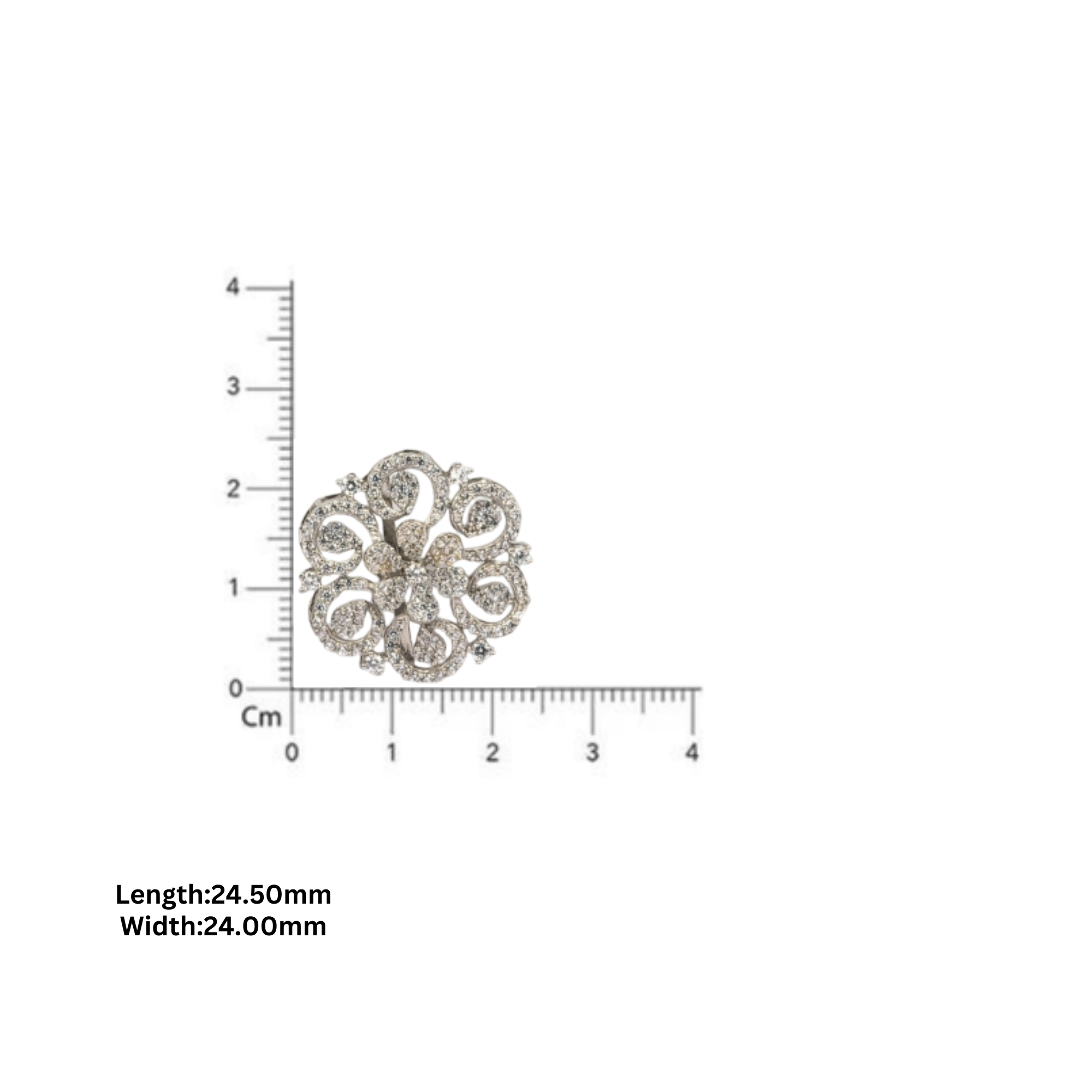 Royal Bloom Floral Stud Earrings