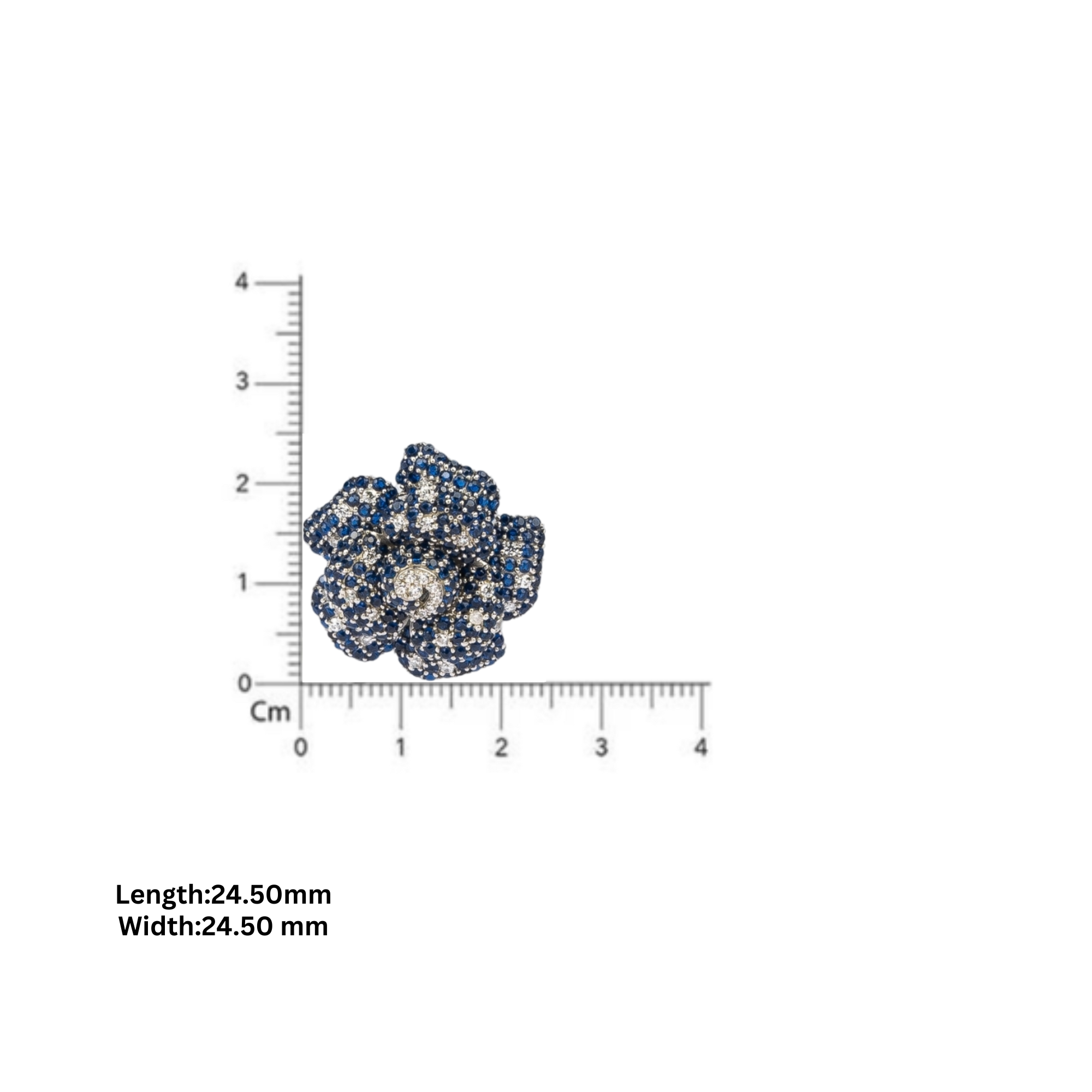 Sapphire Bloom Earrings