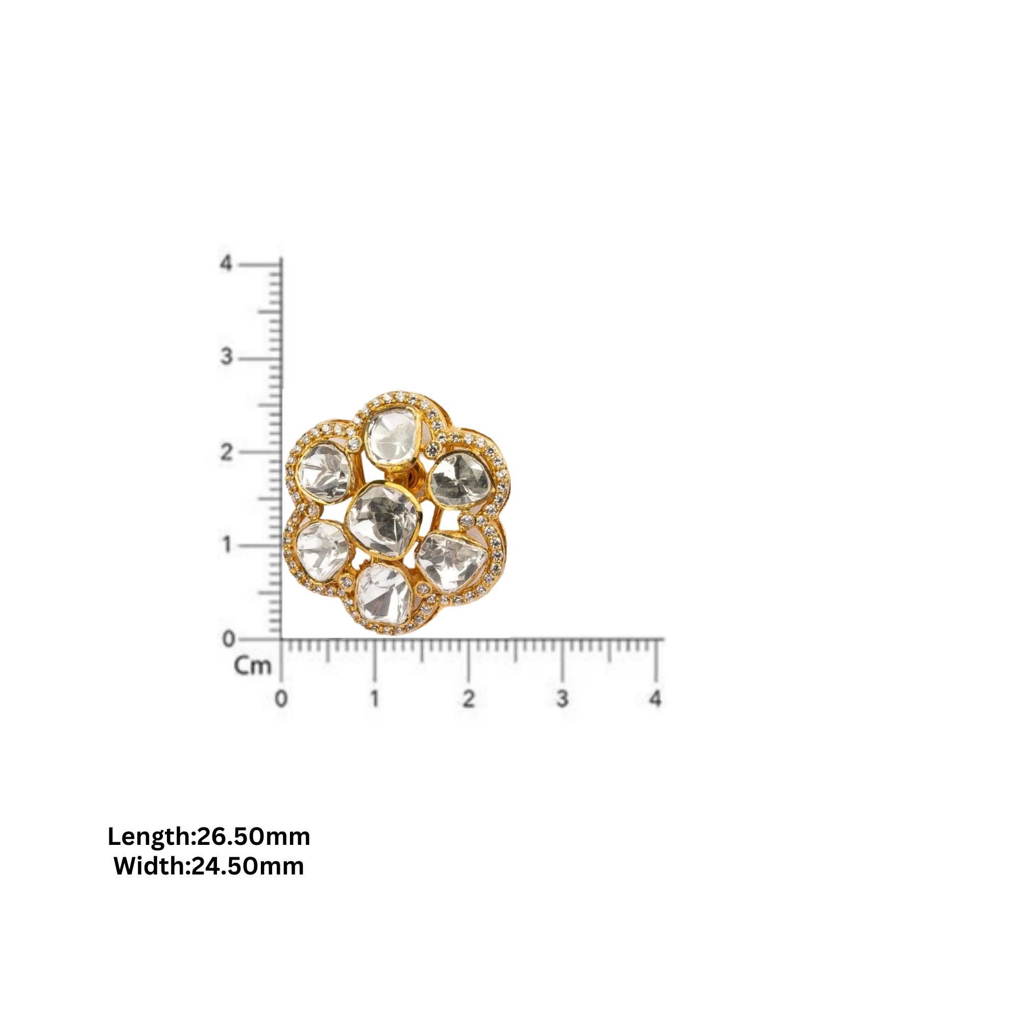 Floral Round Earring
