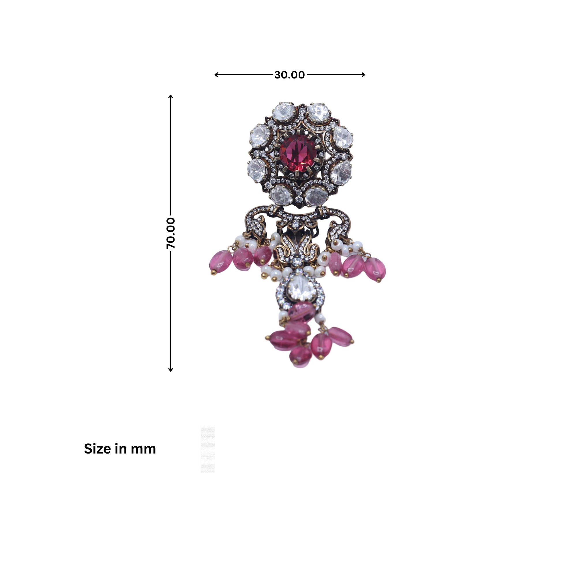 Princess Charumati Regal Antique Dangler