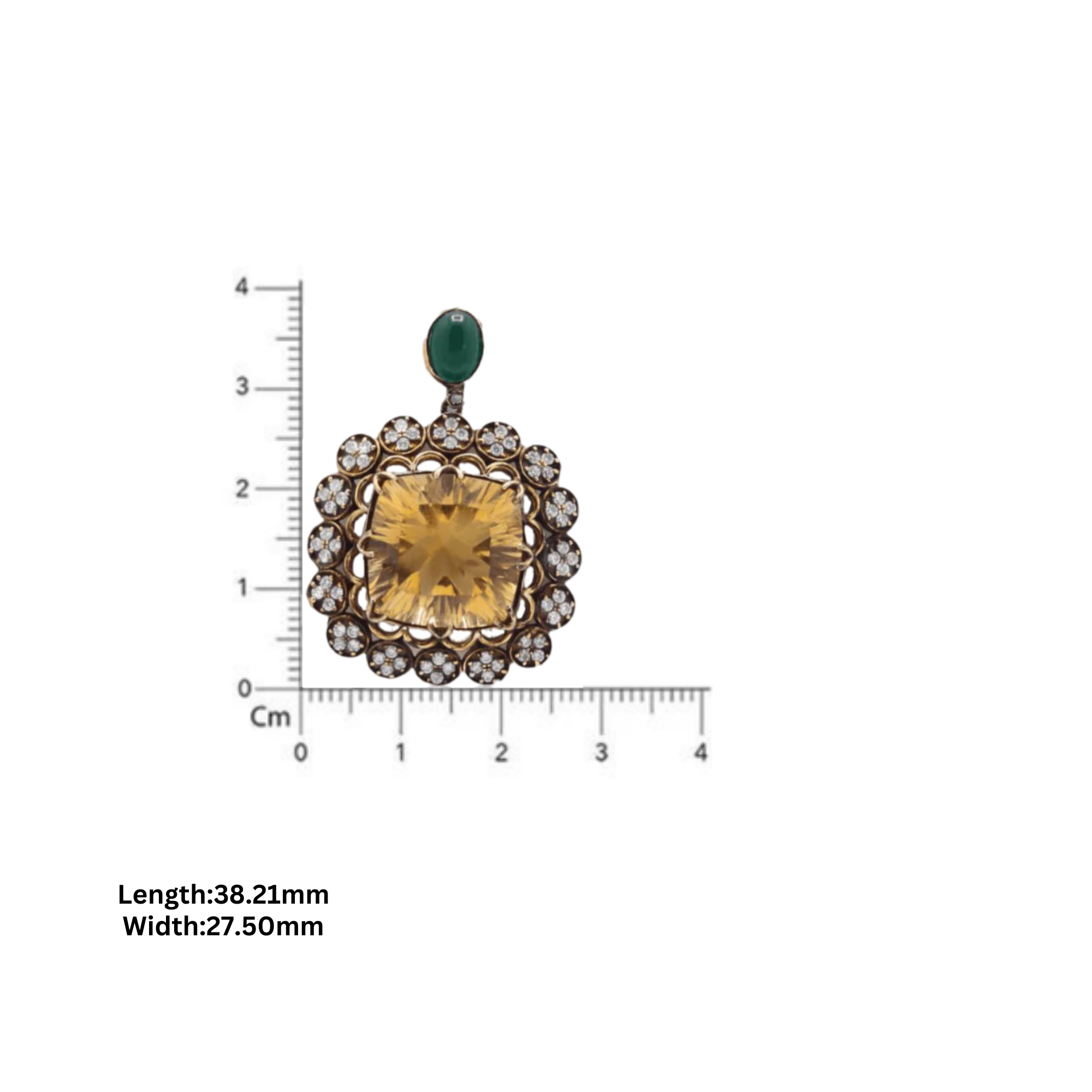 Rani Meenakshi Antique Glow Drop Earring