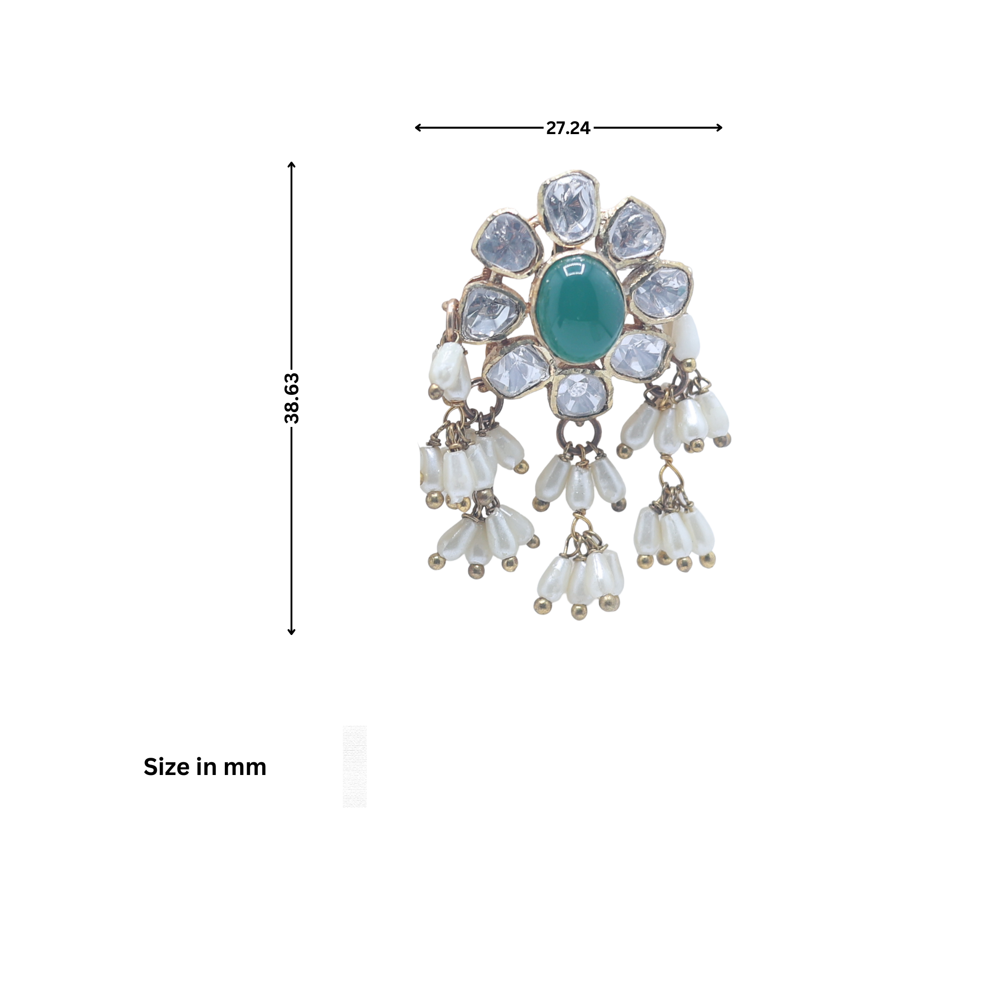 Rajmata Jijabai Warrior Spirit Drop Earring