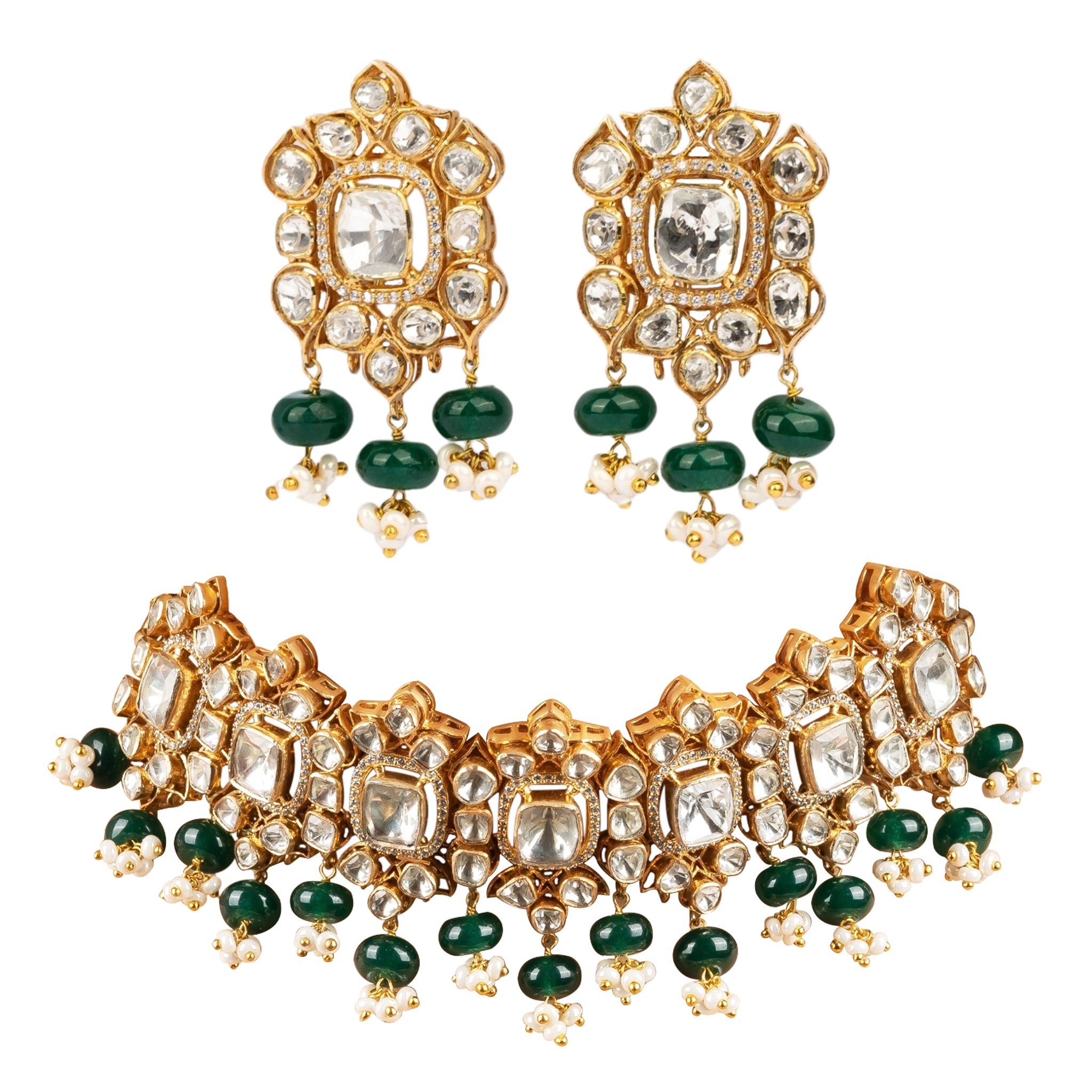 Traditional Polki Necklace Set