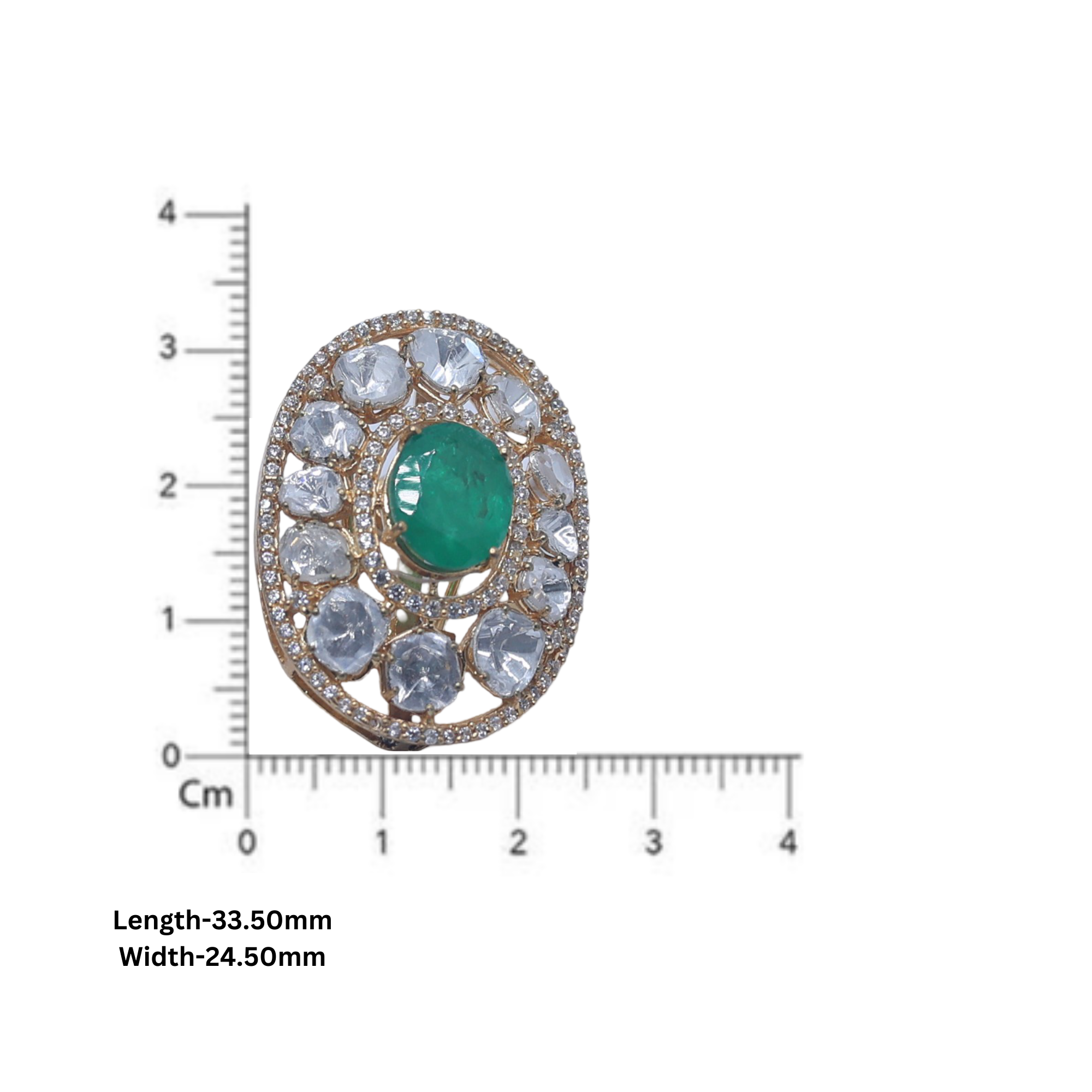 Emerald Polki Gleam Ring