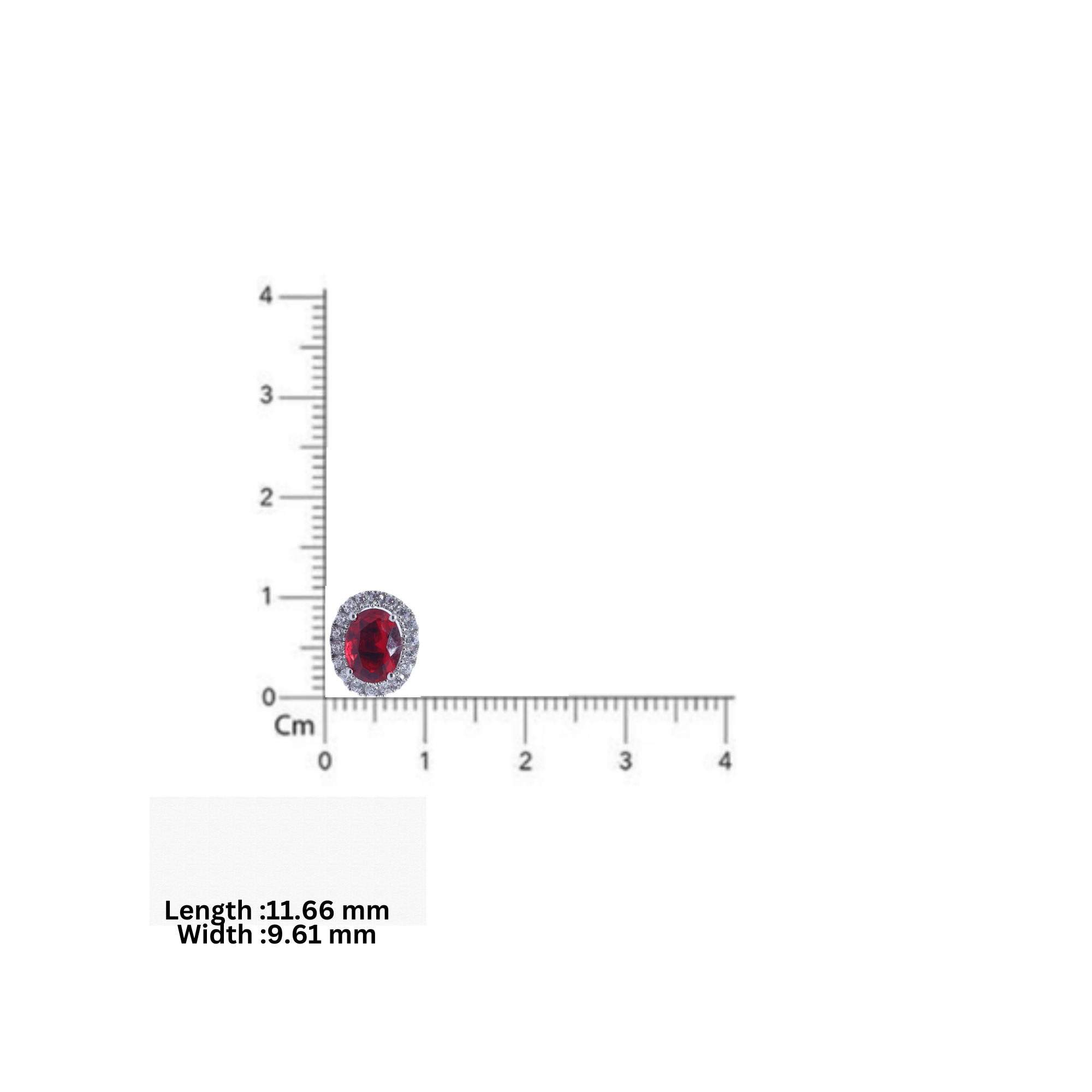 Garnet Gleam Oval Earrings