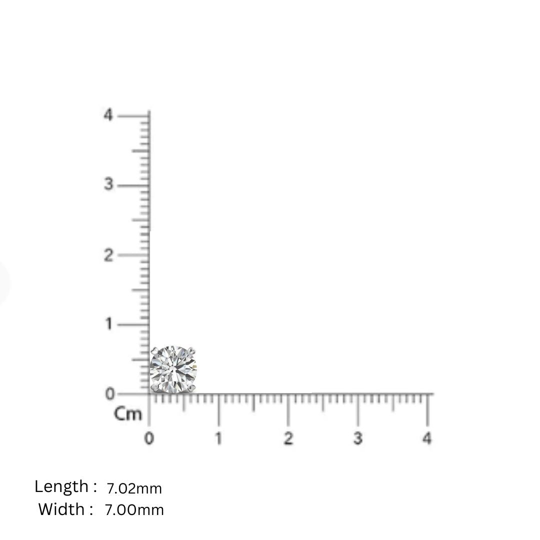 Round Diamond Heart Prong Yellow Gold Silver Brilliant Earring For Woman