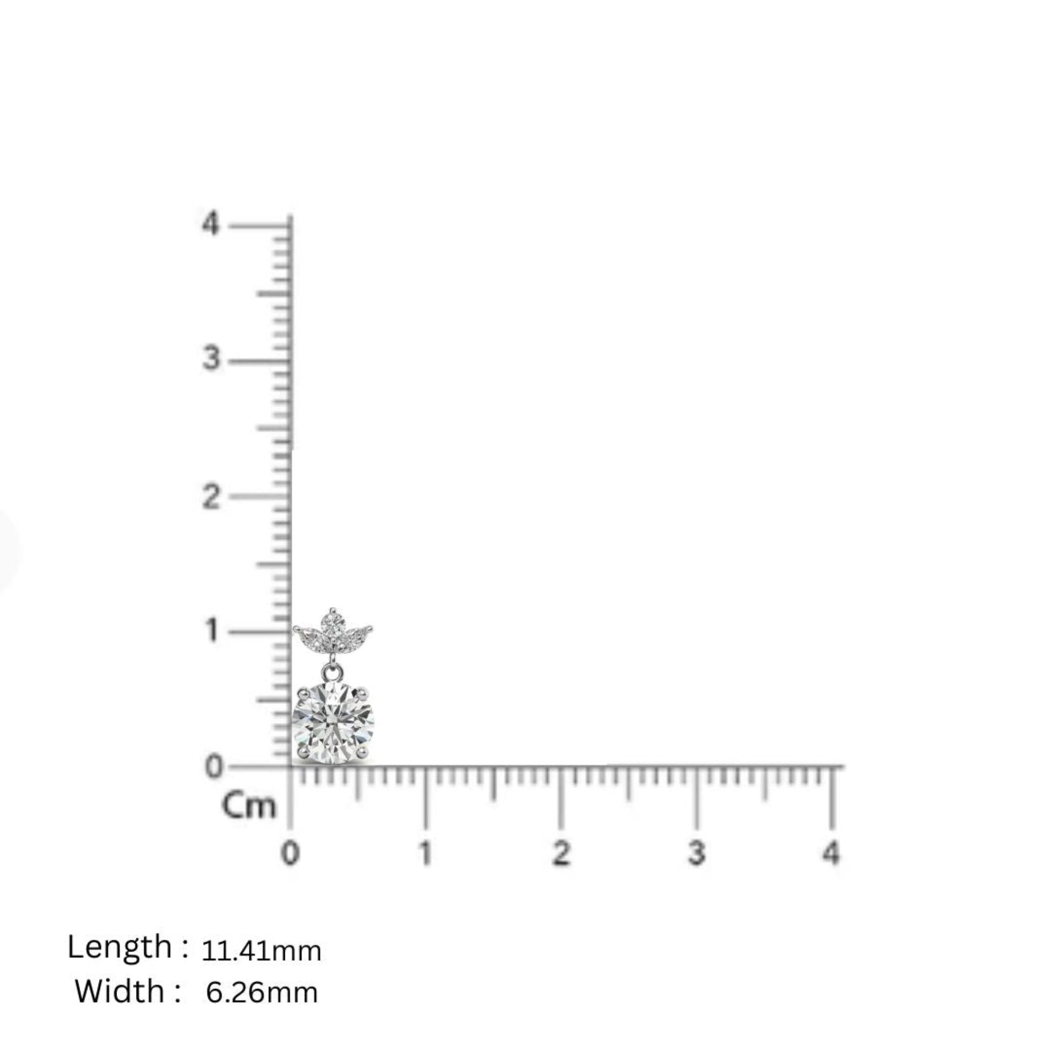 Timeless Topaz Circulets Solitaire Floral White Gold Silver Stud Earring For Woman