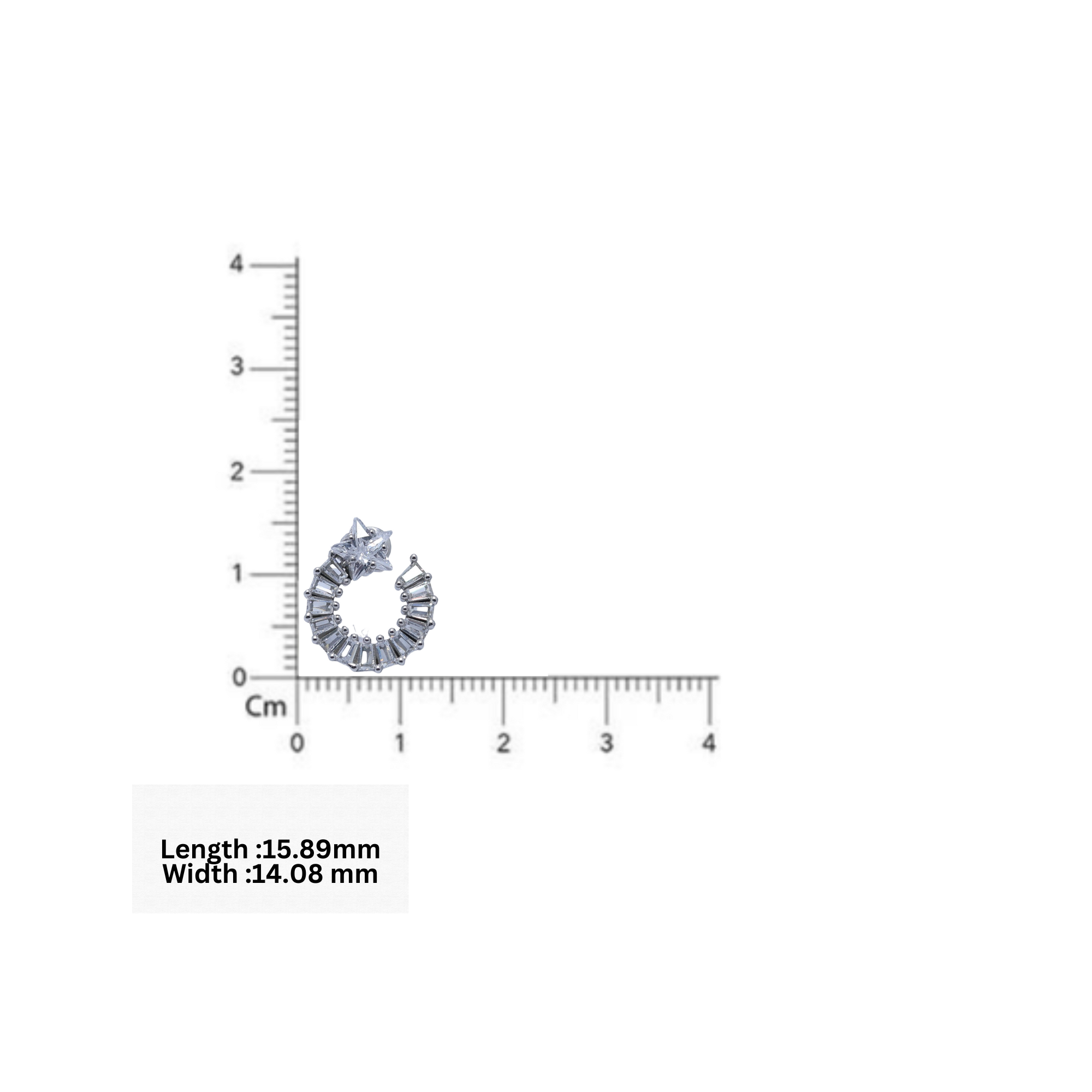 925 Sterling Silver Cluster Earring AUS-972