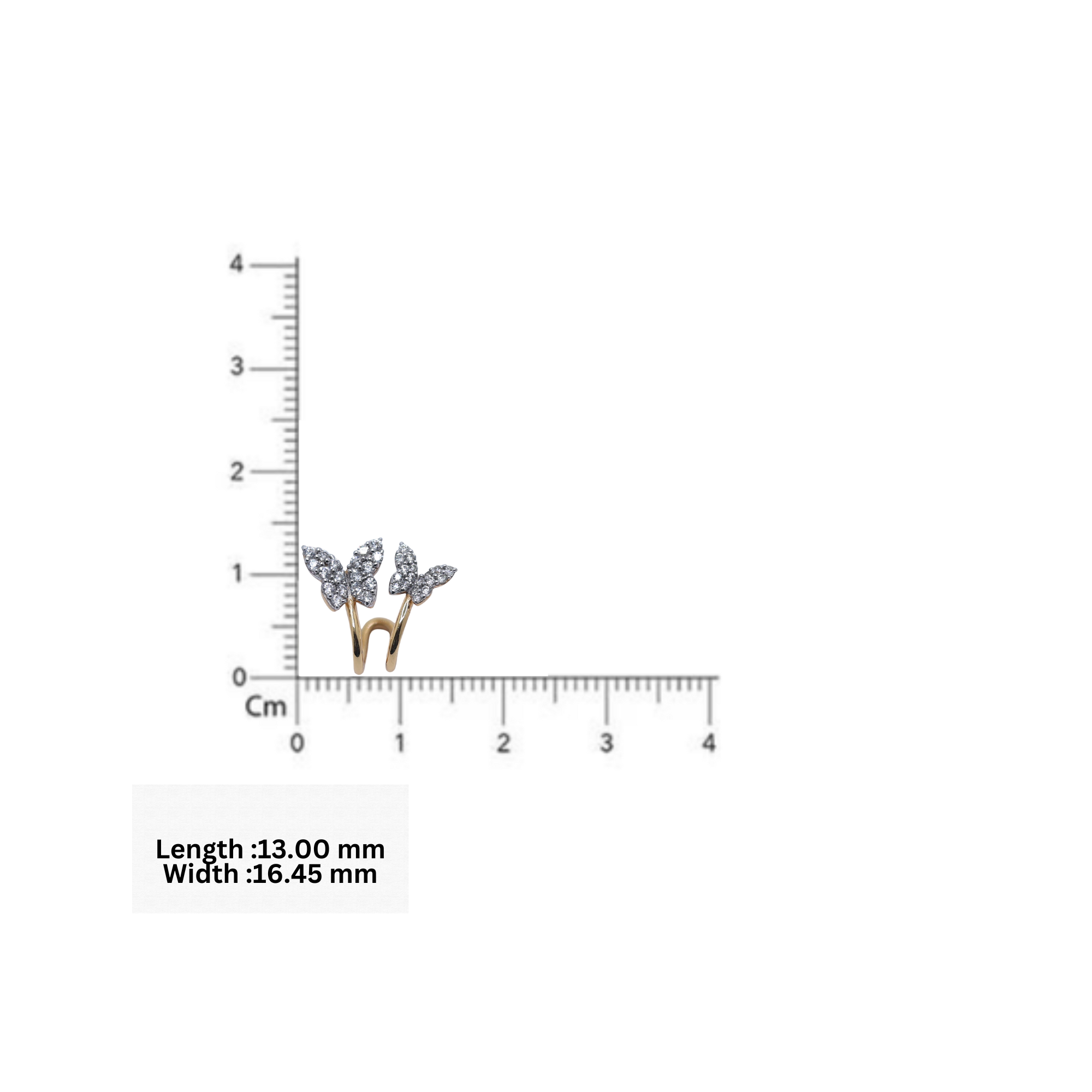 925 sterling silver elegant butterfly earring AUS-990
