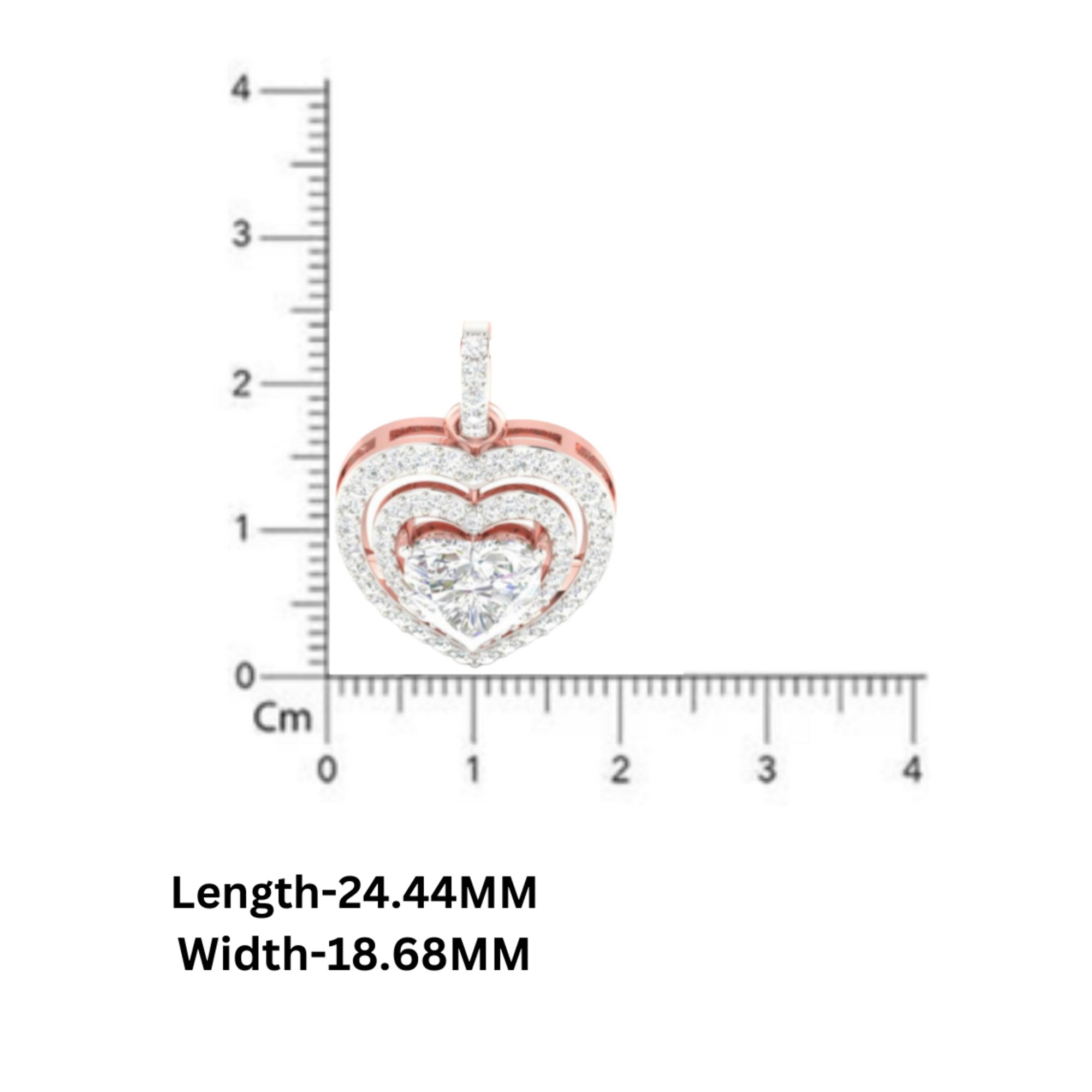 Triple Heart Love Pendant